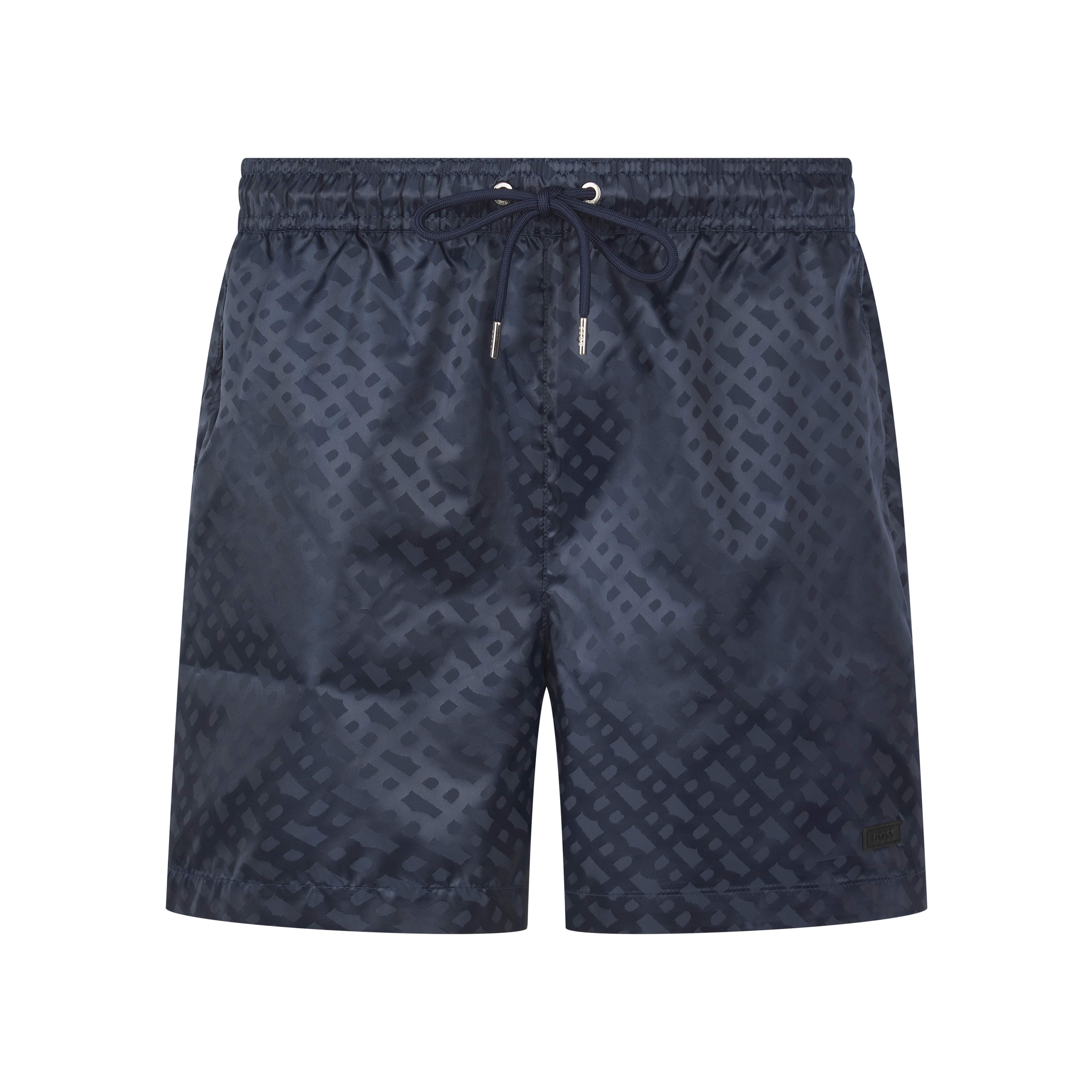 BOSS JACQUES MONOGRAM PRINT SWIM SHORTS