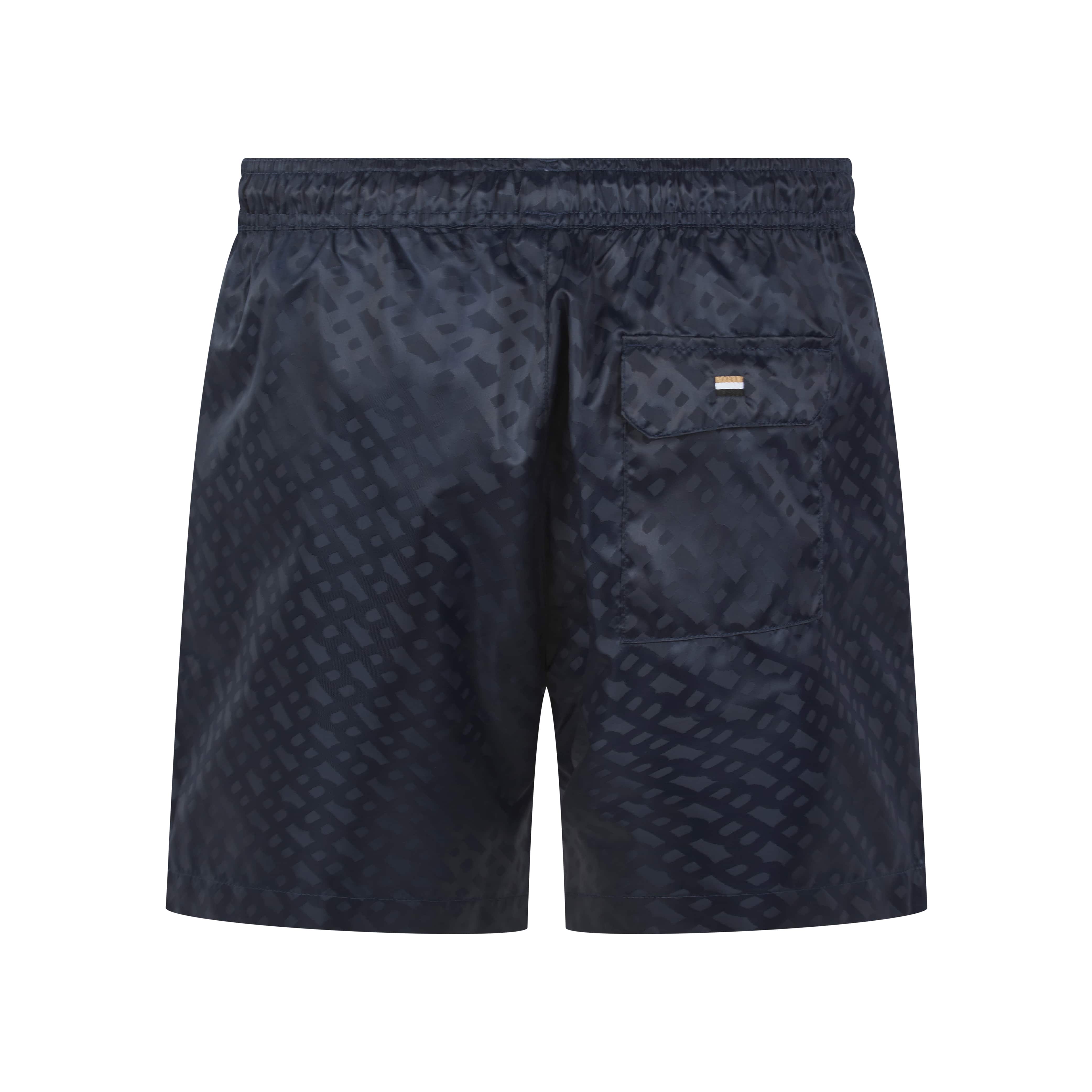 BOSS JACQUES MONOGRAM PRINT SWIM SHORTS