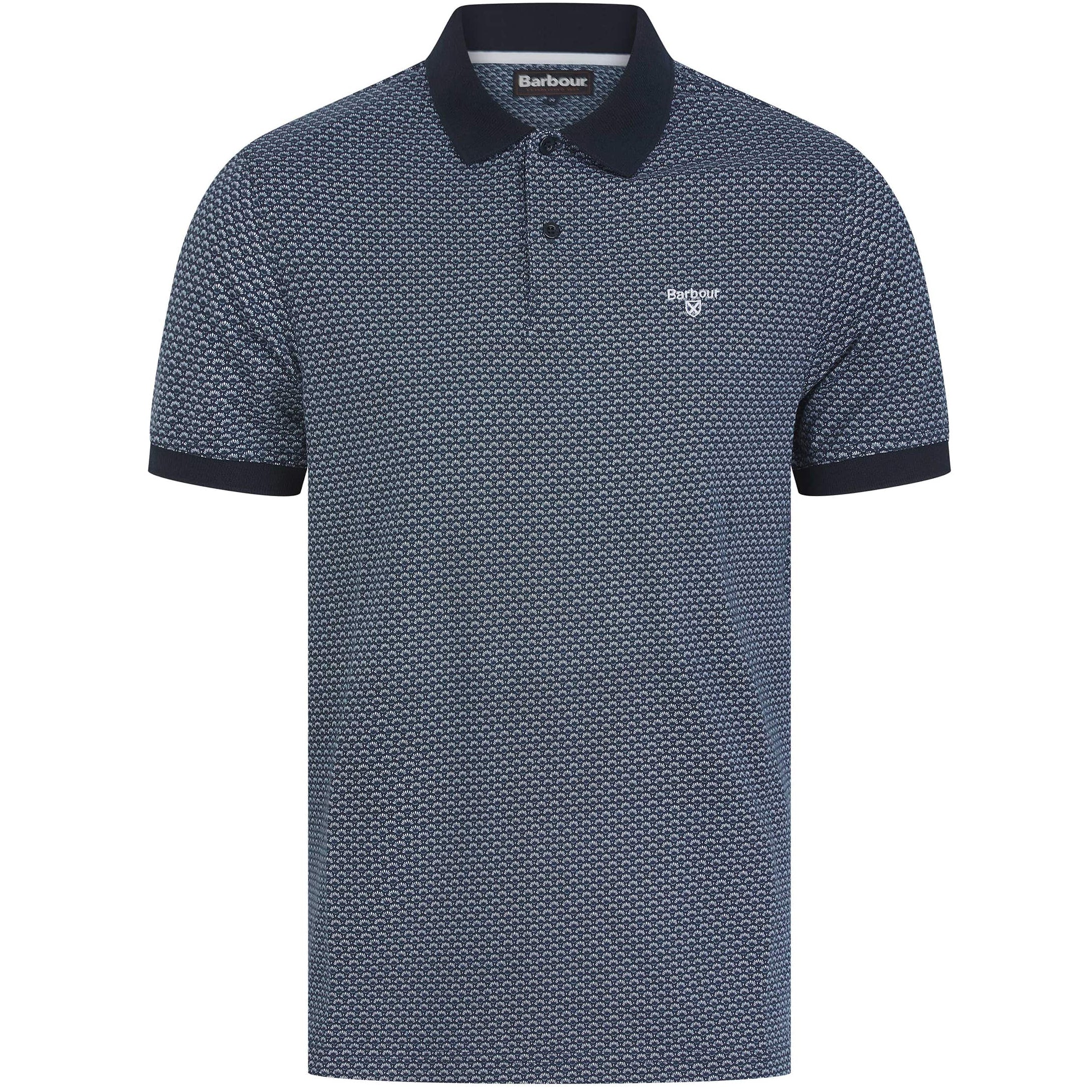 BARBOUR SHELL PRINTED POLO SHIRT