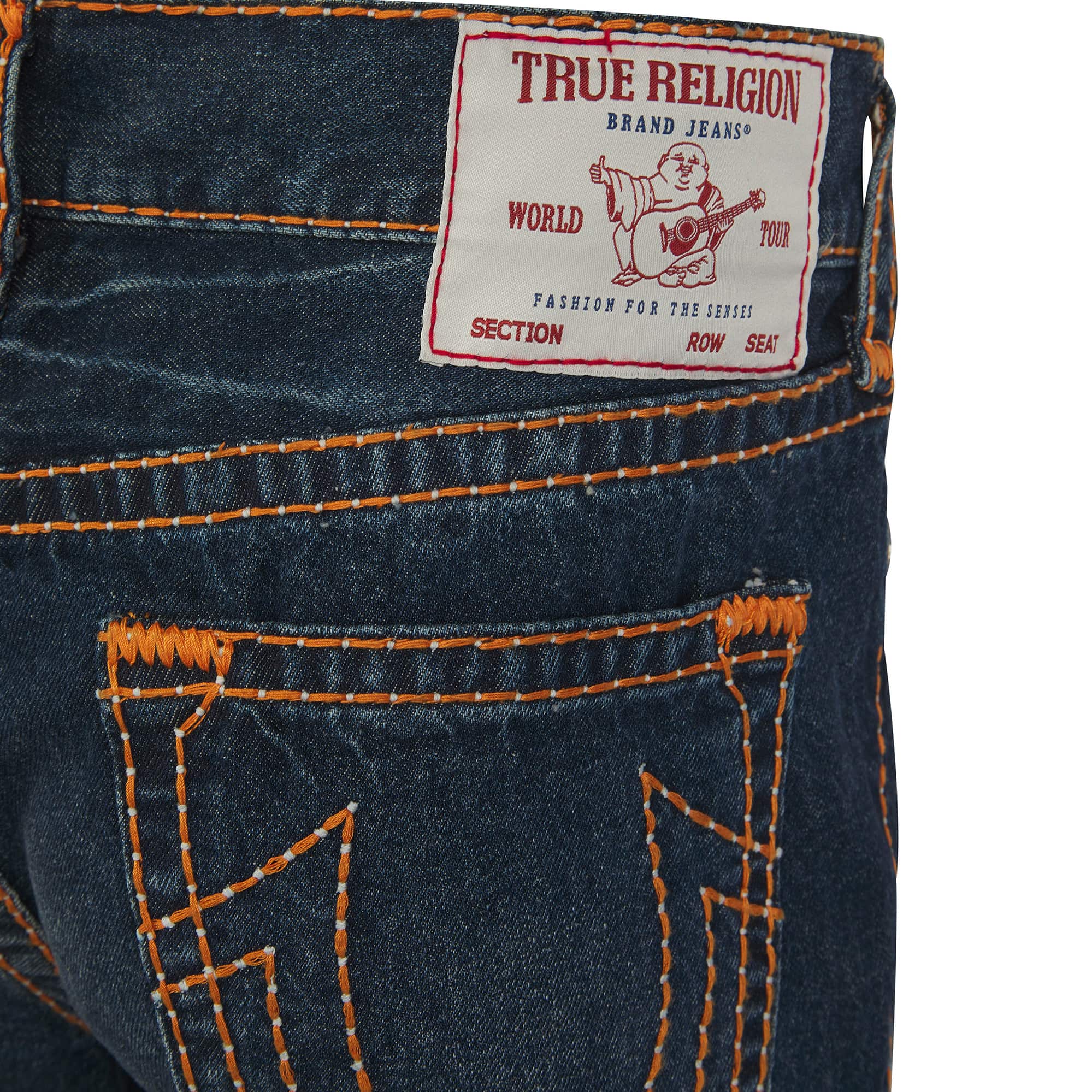 TRUE RELIGION ROCCO PICK STITCH JEANS