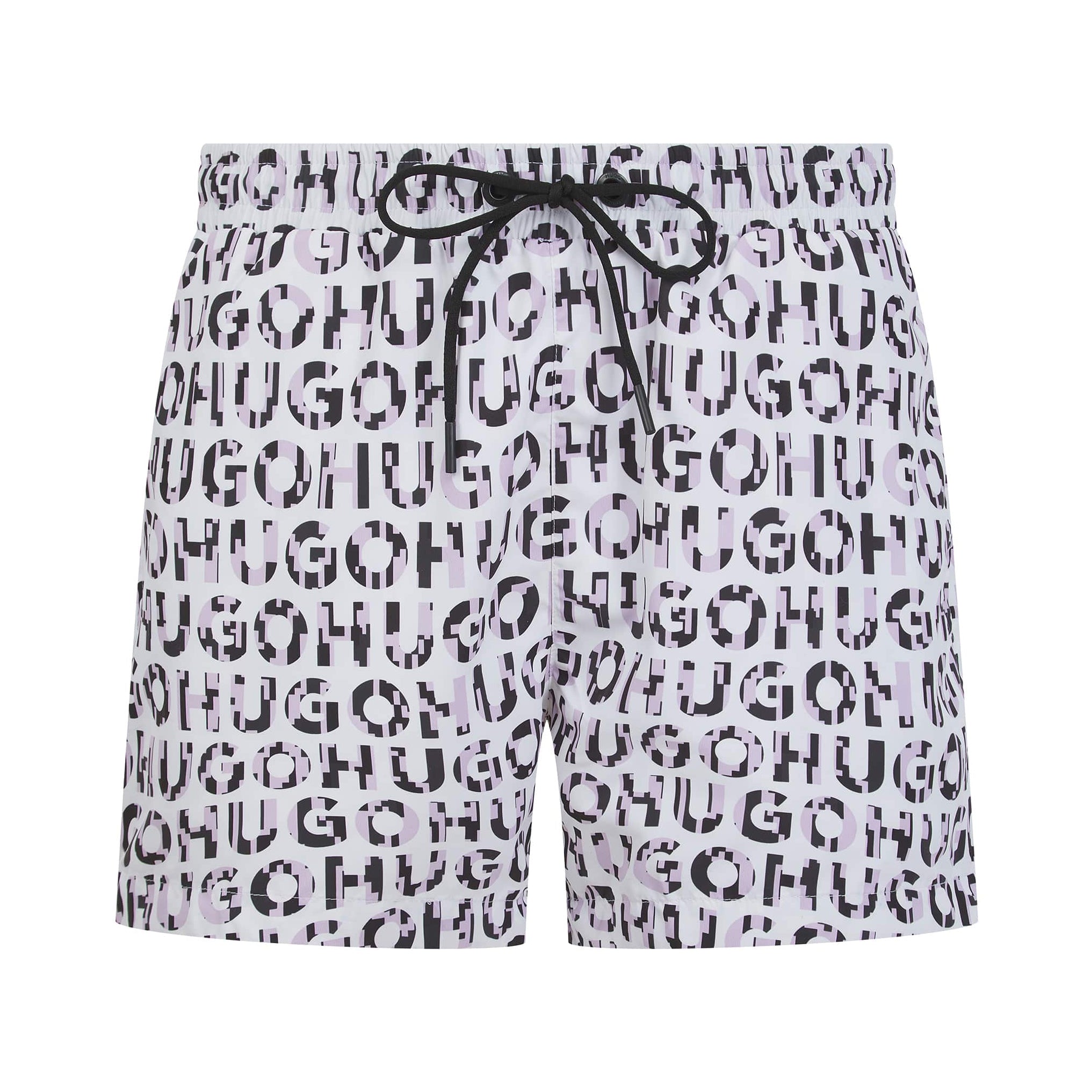 HUGO TORTUGA LOGO-PRINT SWIM SHORTS