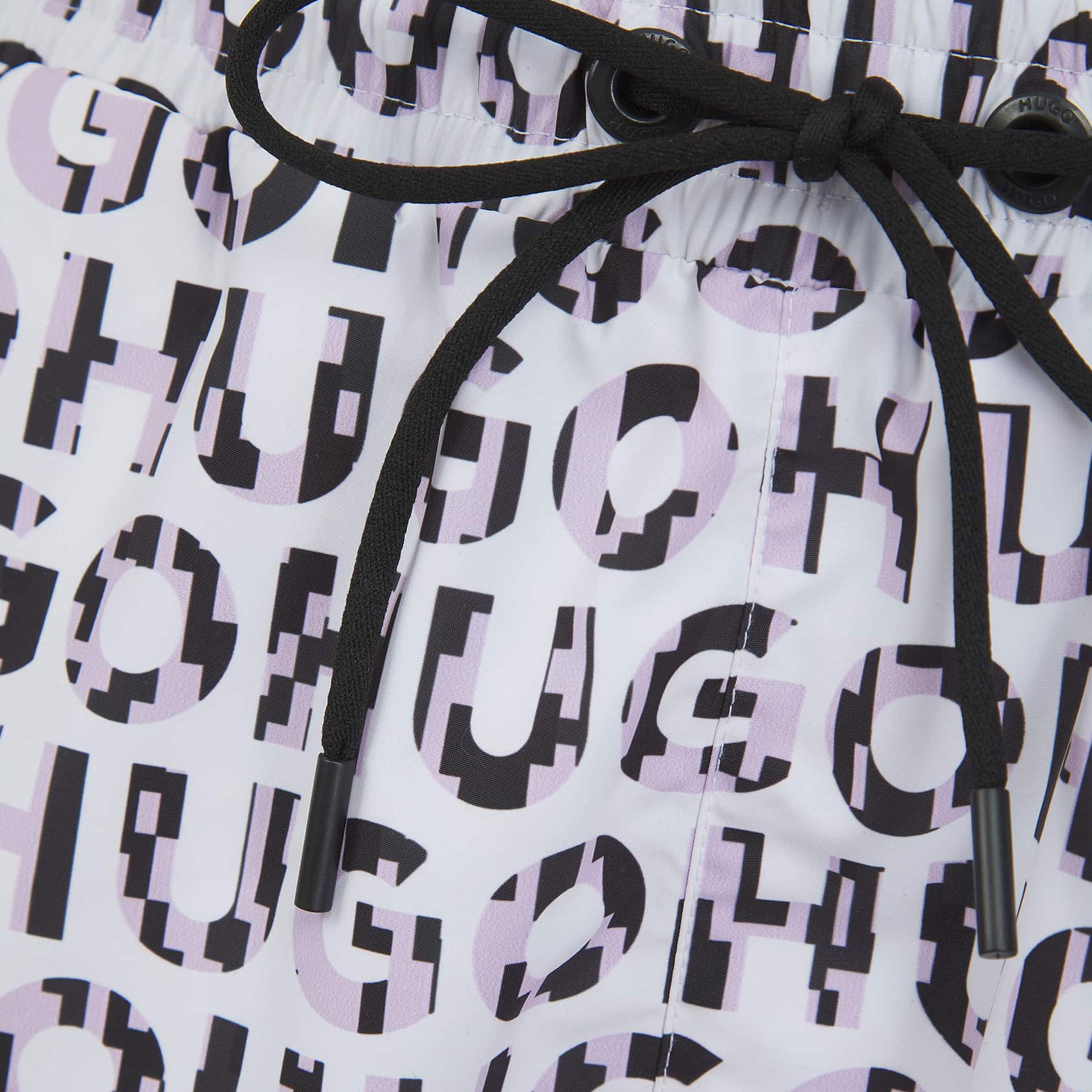 HUGO TORTUGA LOGO-PRINT SWIM SHORTS