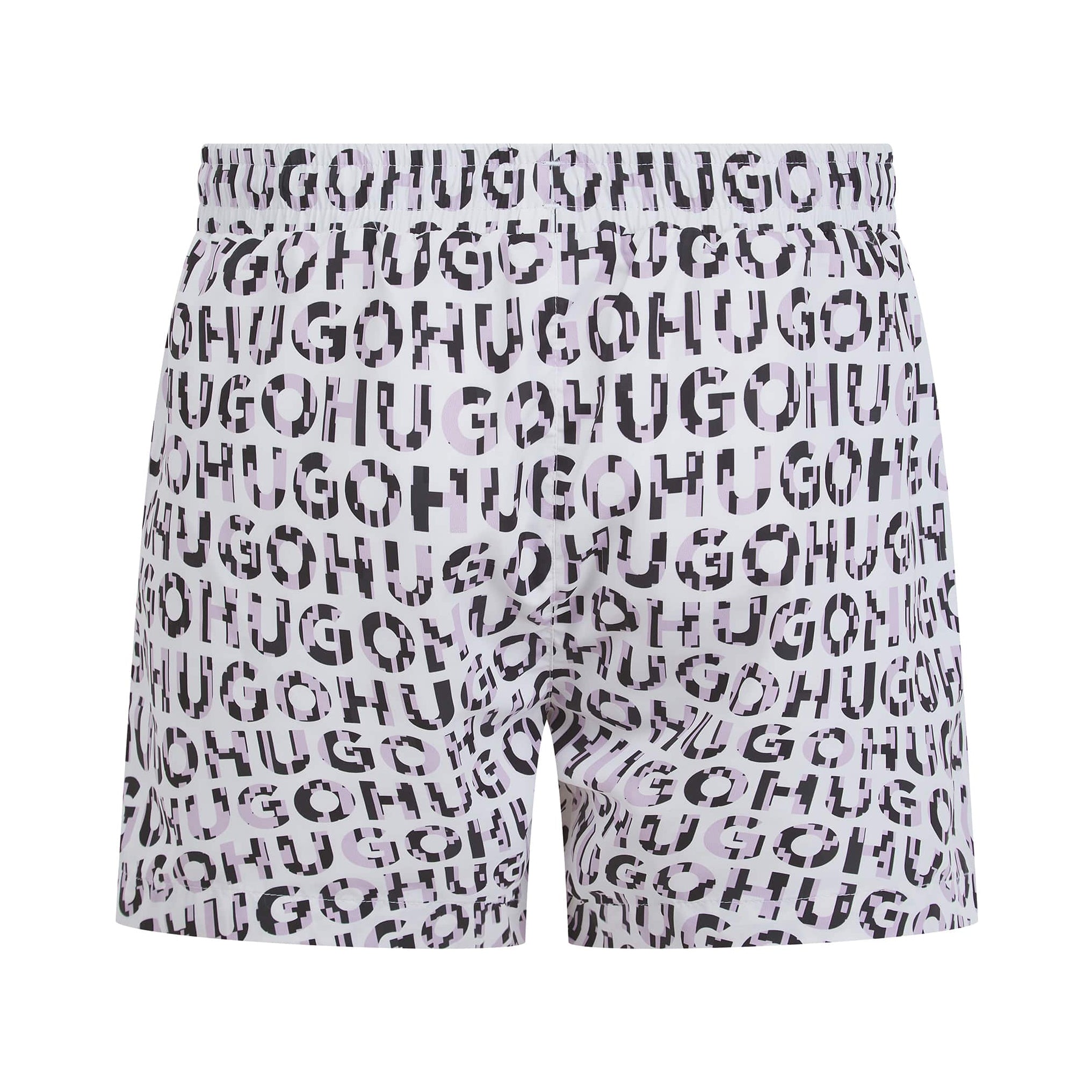 HUGO TORTUGA LOGO-PRINT SWIM SHORTS
