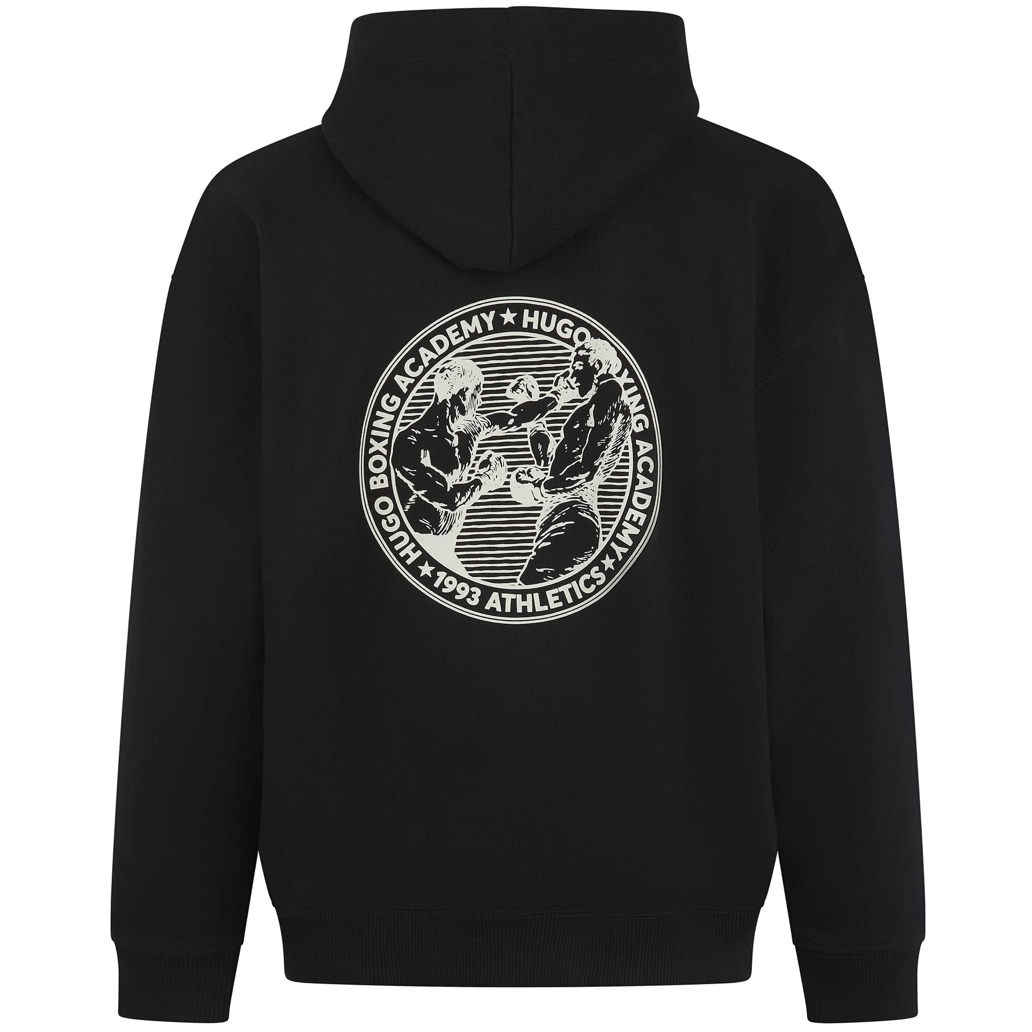 HUGO DUWRESTIE BOXING ARTWORK COTTON-TERRY HOODIE