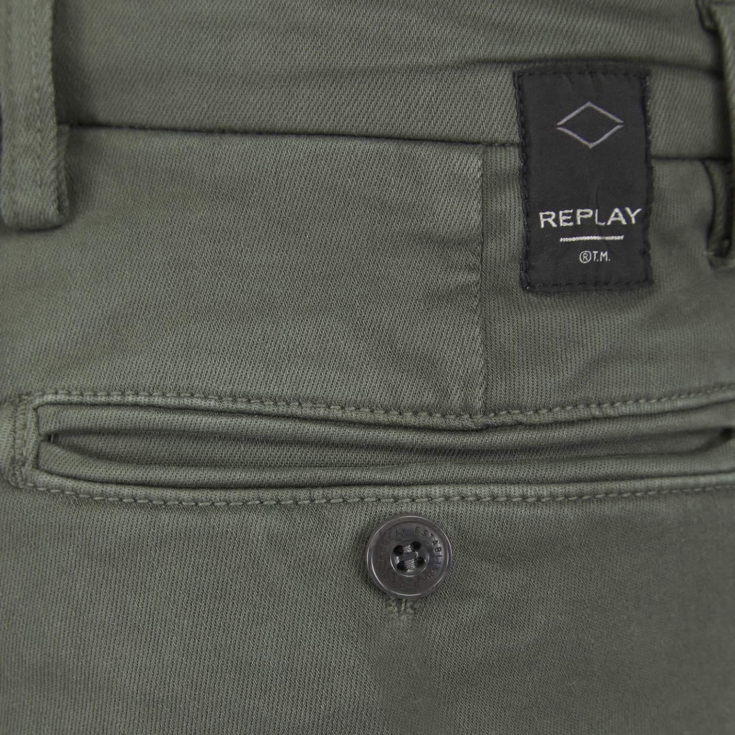 REPLAY HYPERFLEX ZEUMAR X-L.I.T.E SLIM FIT CHINOS