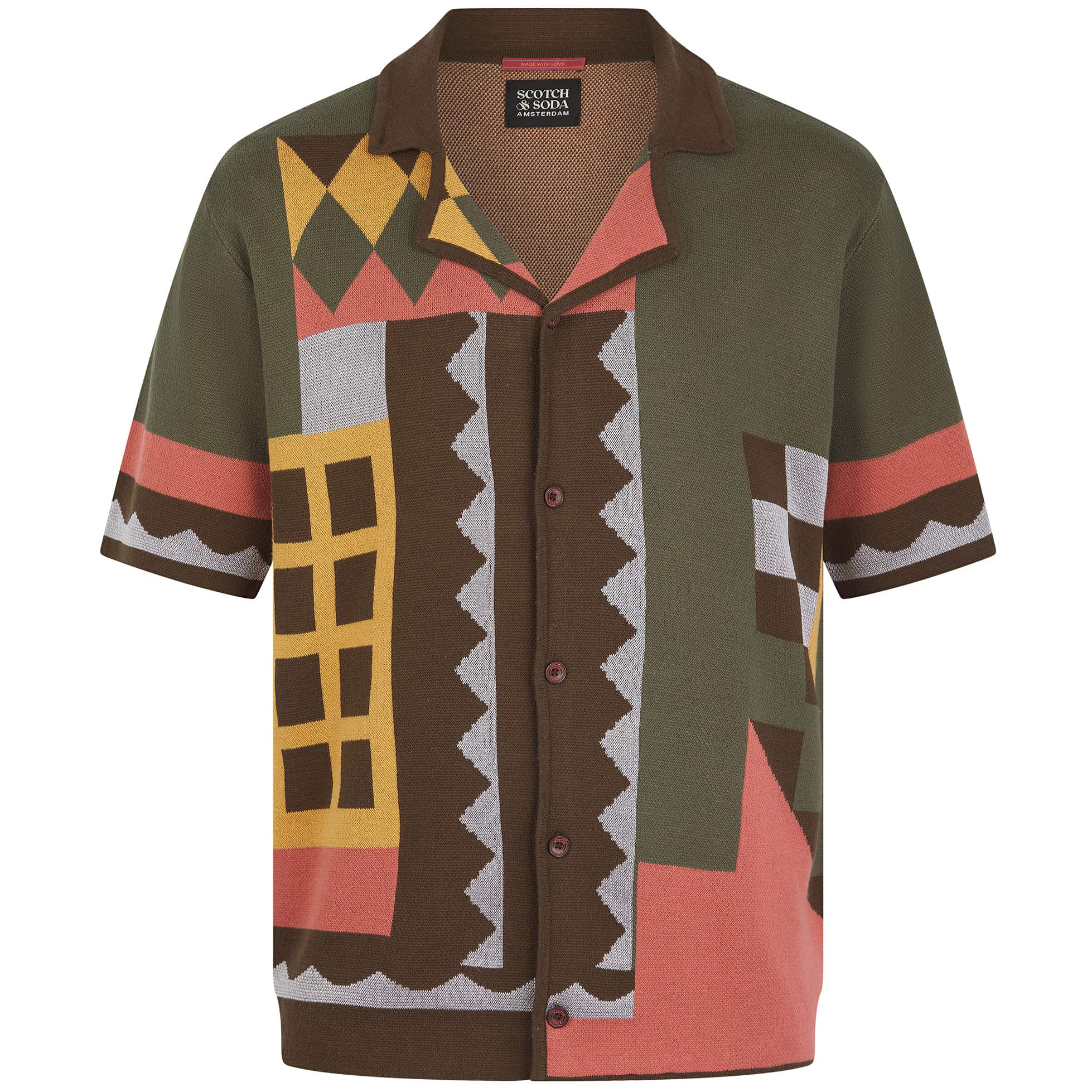 SCOTCH & SODA KNIT PATTERNED SHIRT