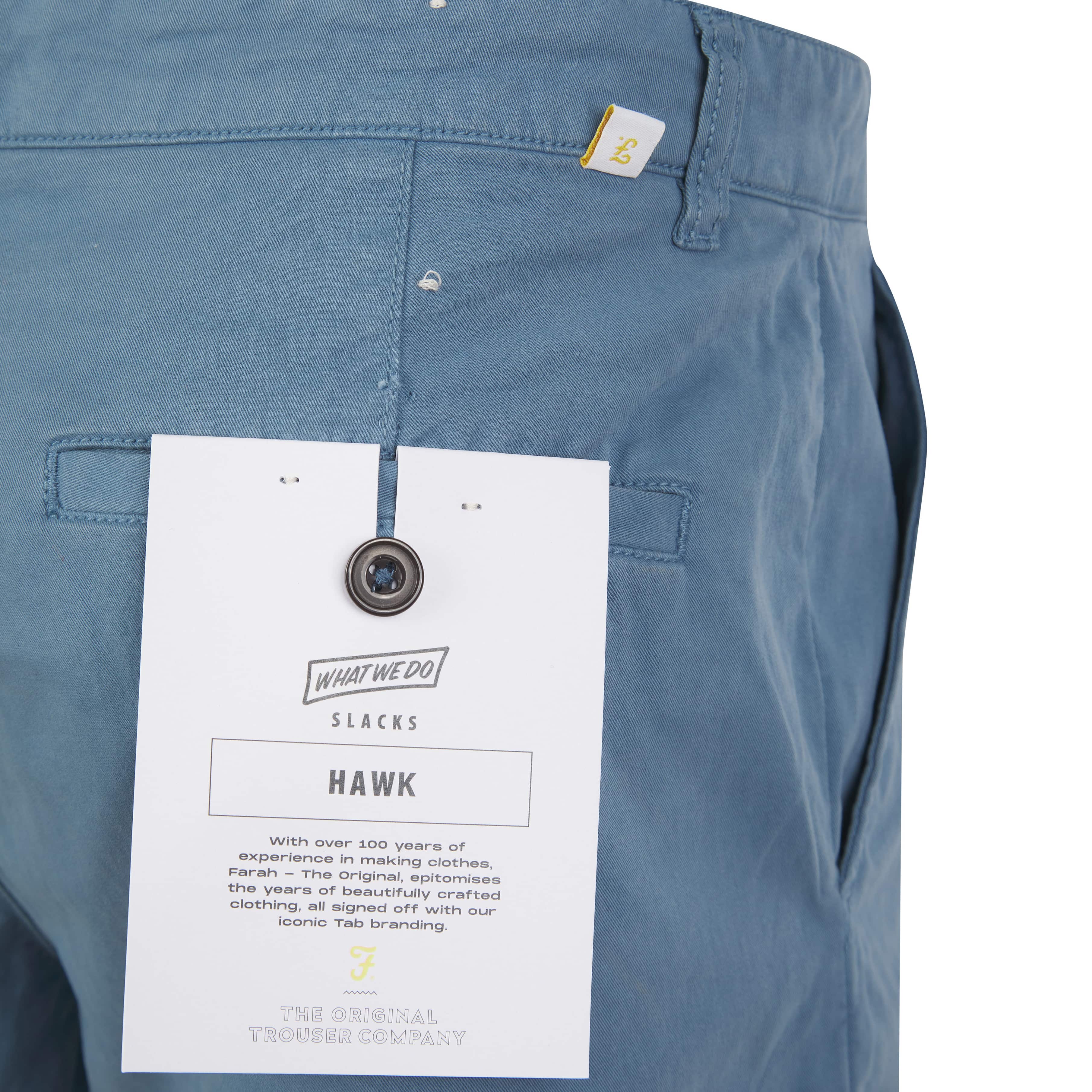 FARAH HAWK GARMENT DYED CHINO SHORTS