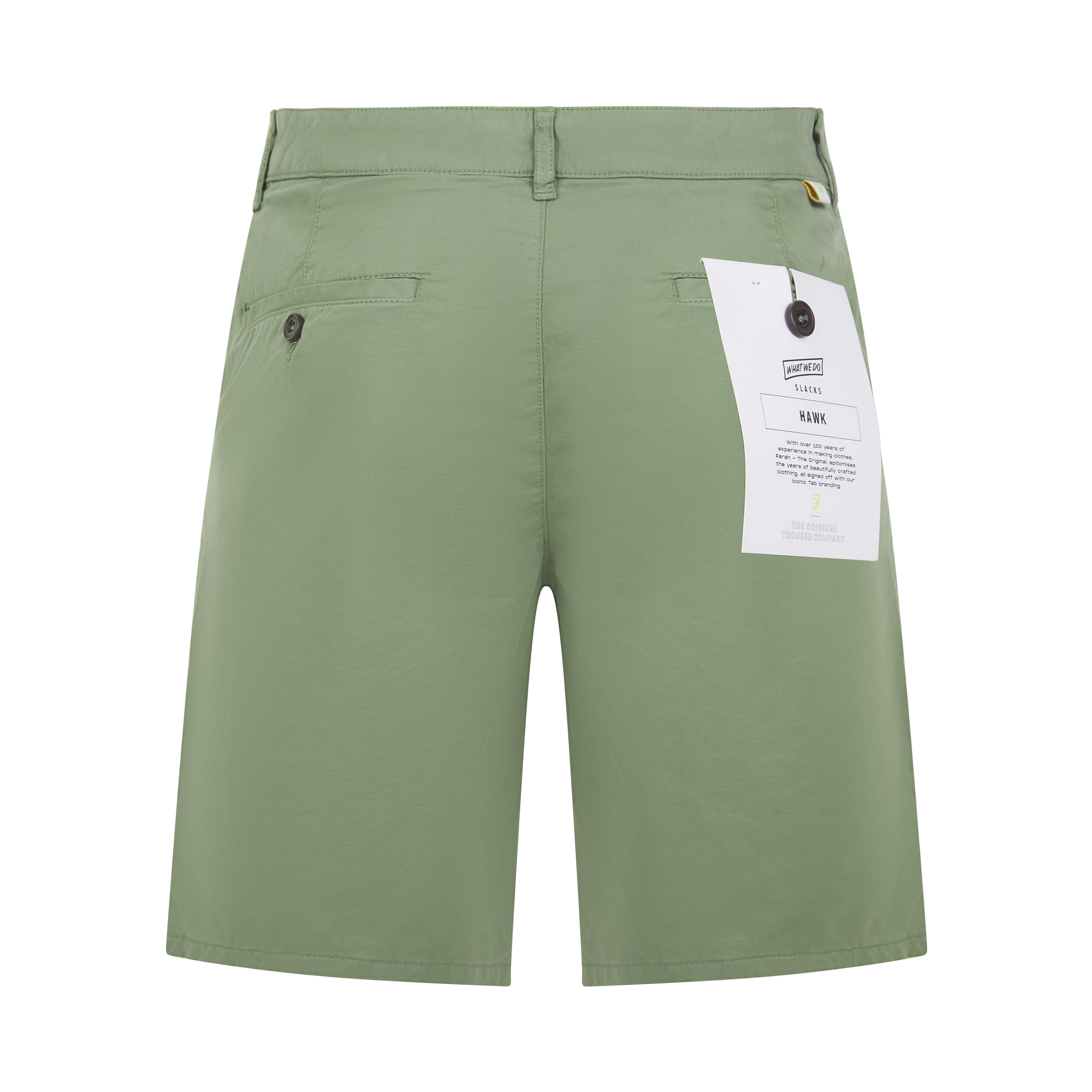 FARAH HAWK GARMENT DYED CHINO SHORTS