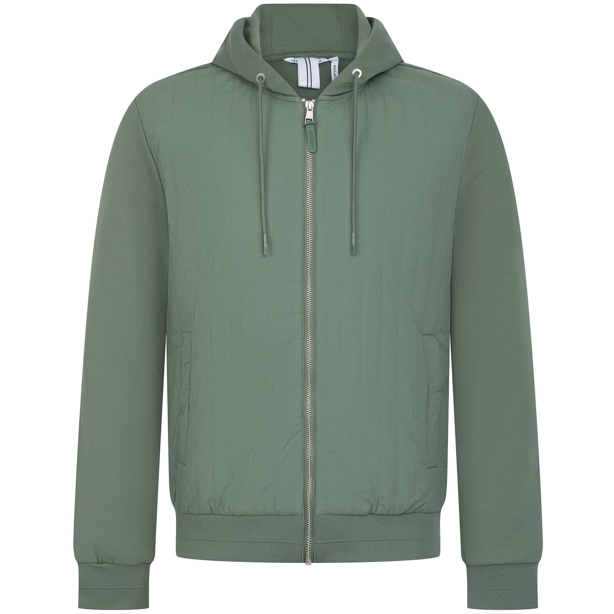 ANTONY MORATO HYBRID COTTON BLEND ZIP HOODIE