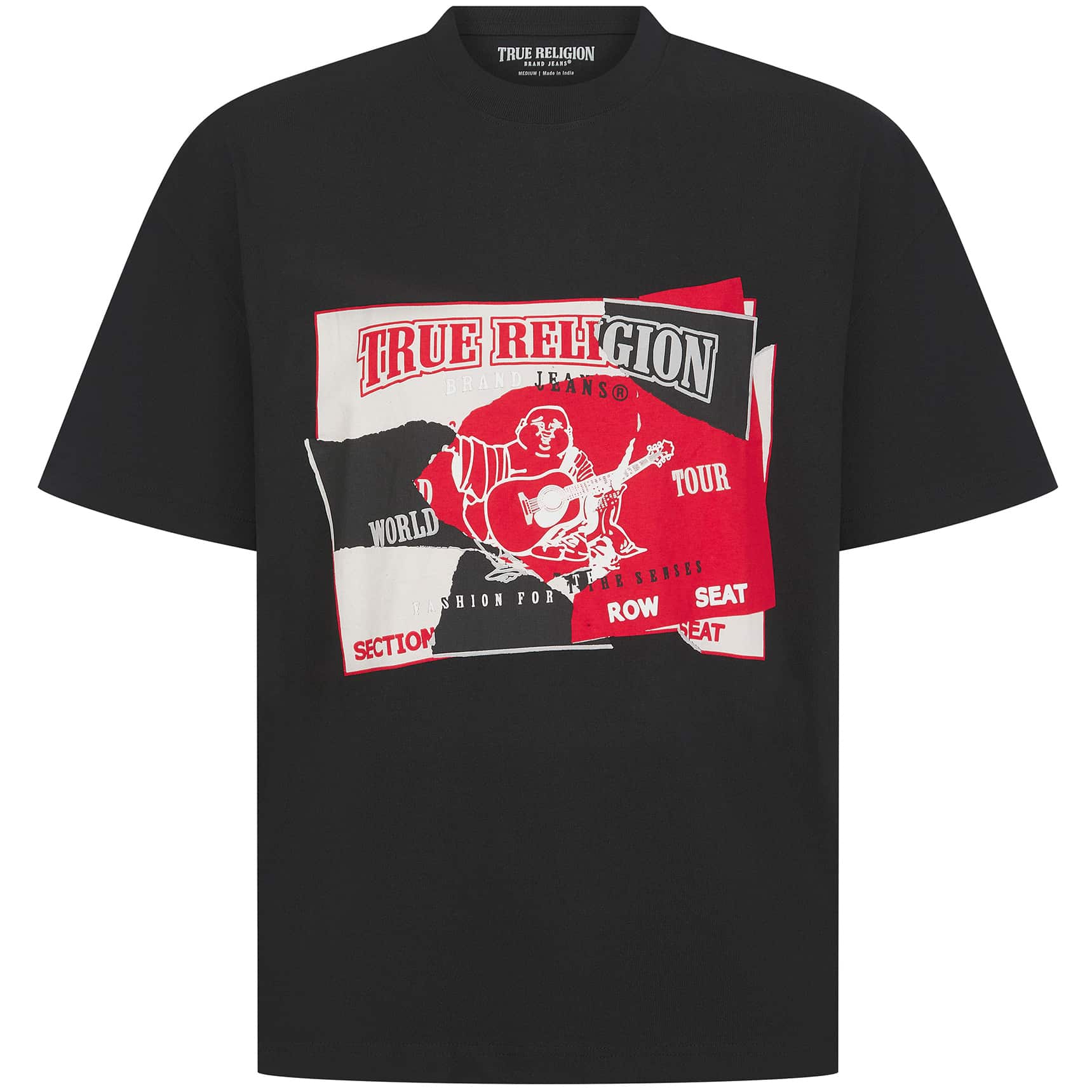 TRUE RELIGION TORN LOGO HEAVYWEIGHT T-SHIRT