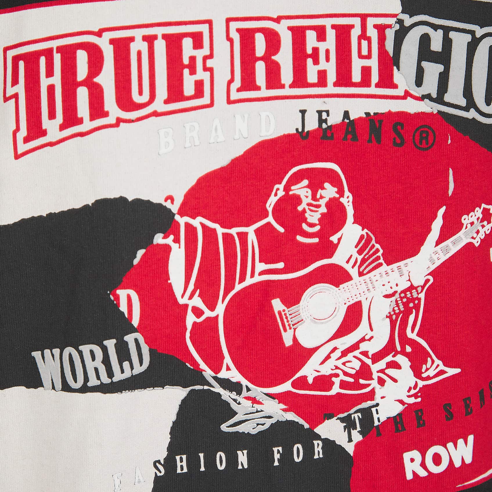 TRUE RELIGION TORN LOGO HEAVYWEIGHT T-SHIRT