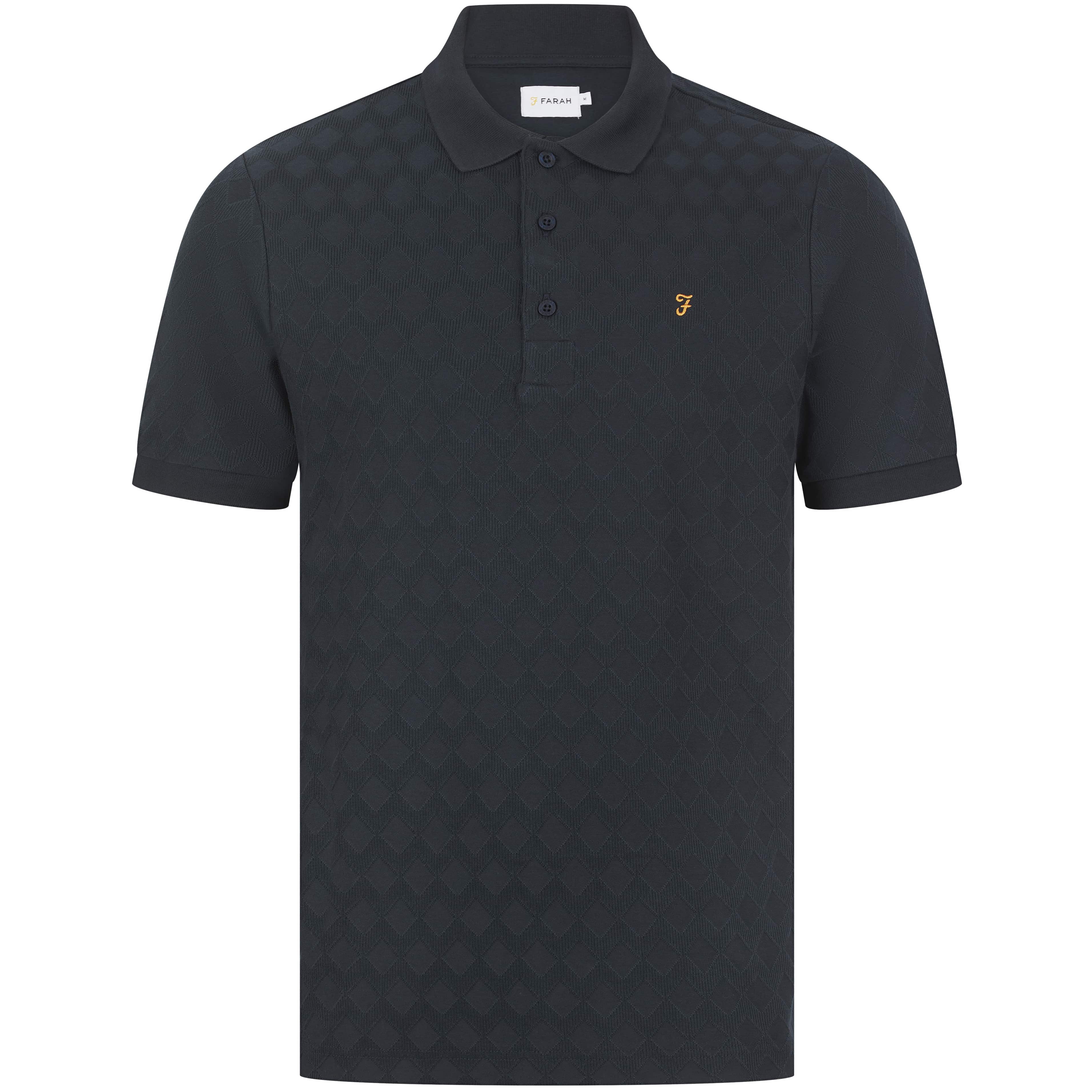 FARAH HORACE JACQUARD POLO SHIRT