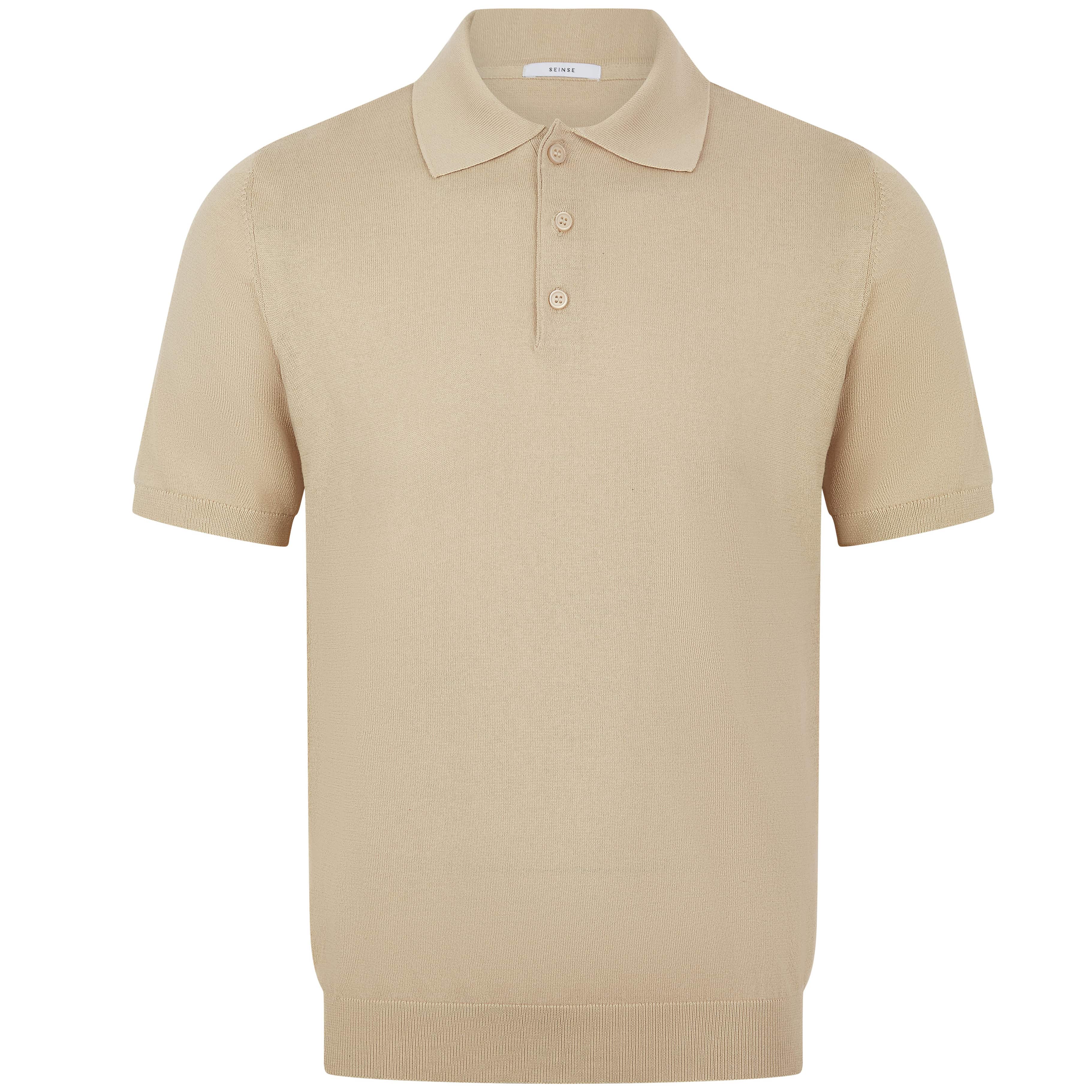 SEINSE SHORT SLEEVE KNIT POLO SHIRT