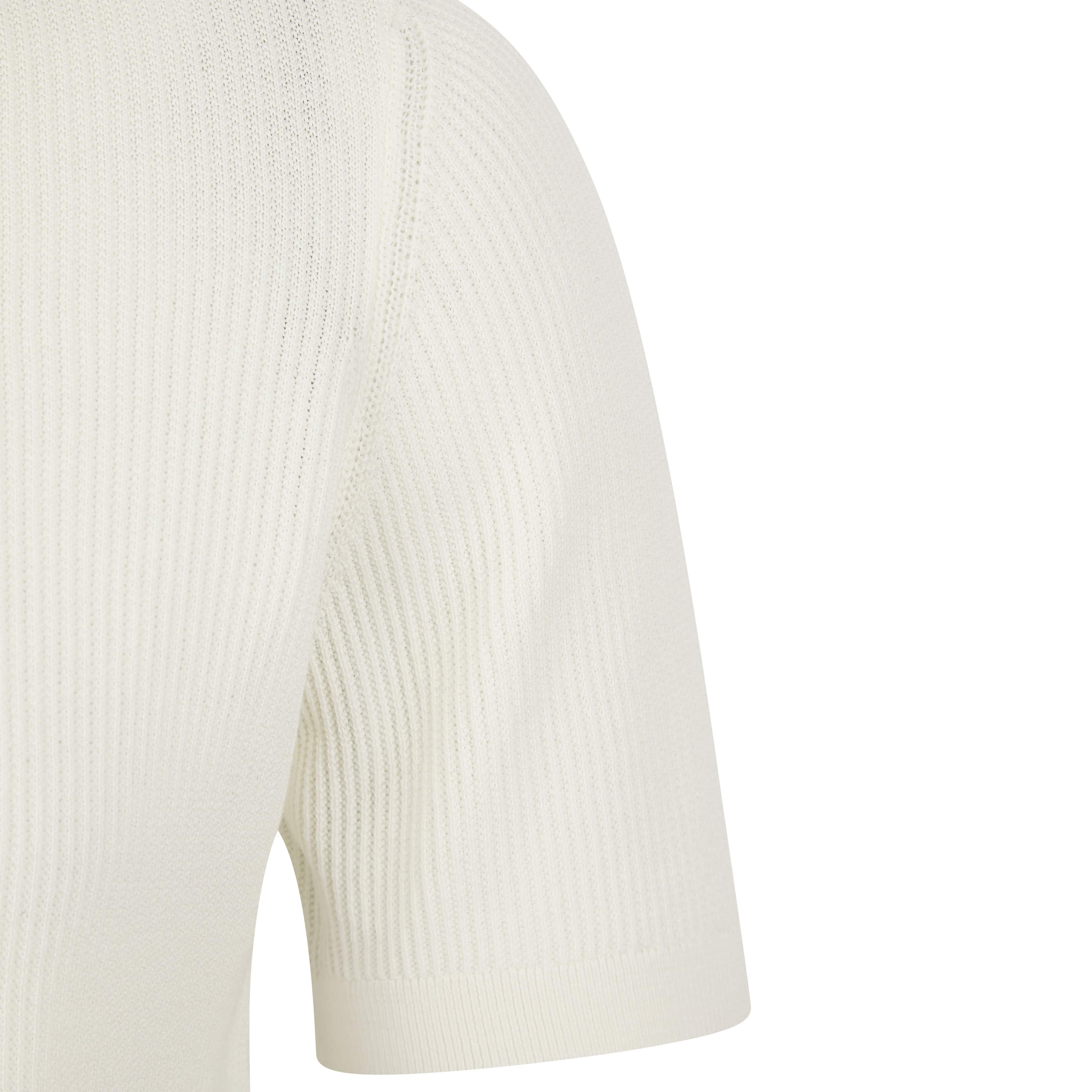 SEINSE TEXTURED-KNIT HALF-ZIP POLO SHIRT