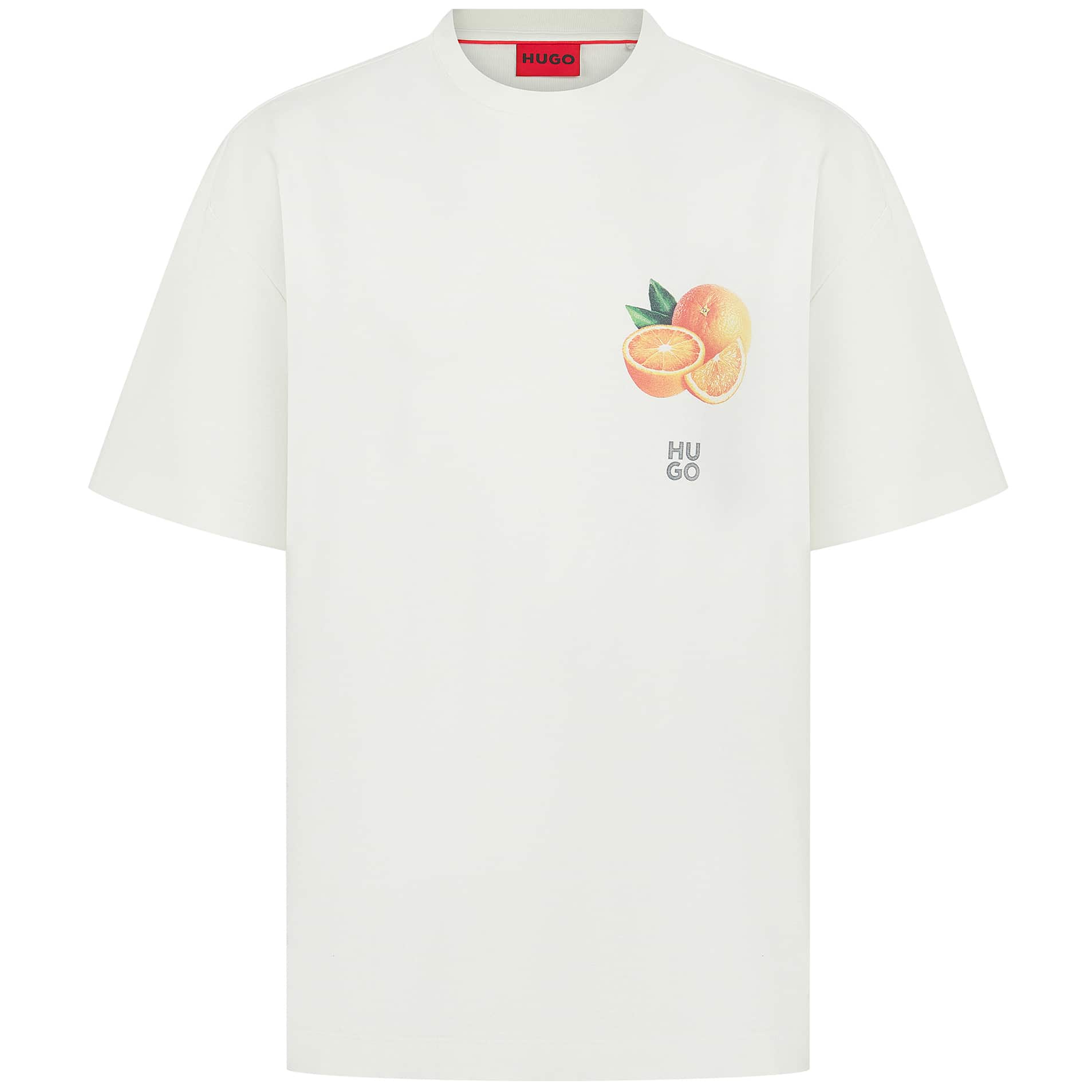 HUGO DARTIEE COTTON JERSEY GRAPHIC T-SHIRT