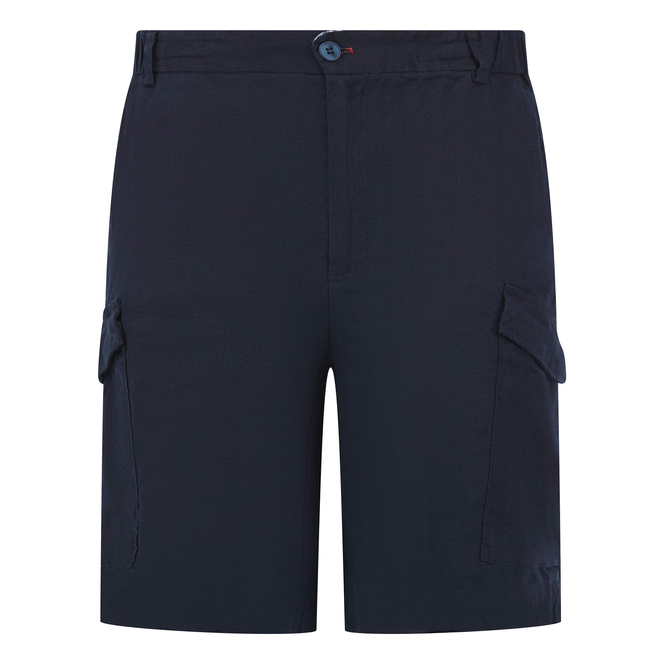 SSEINSE CARGO LINEN SHORTS