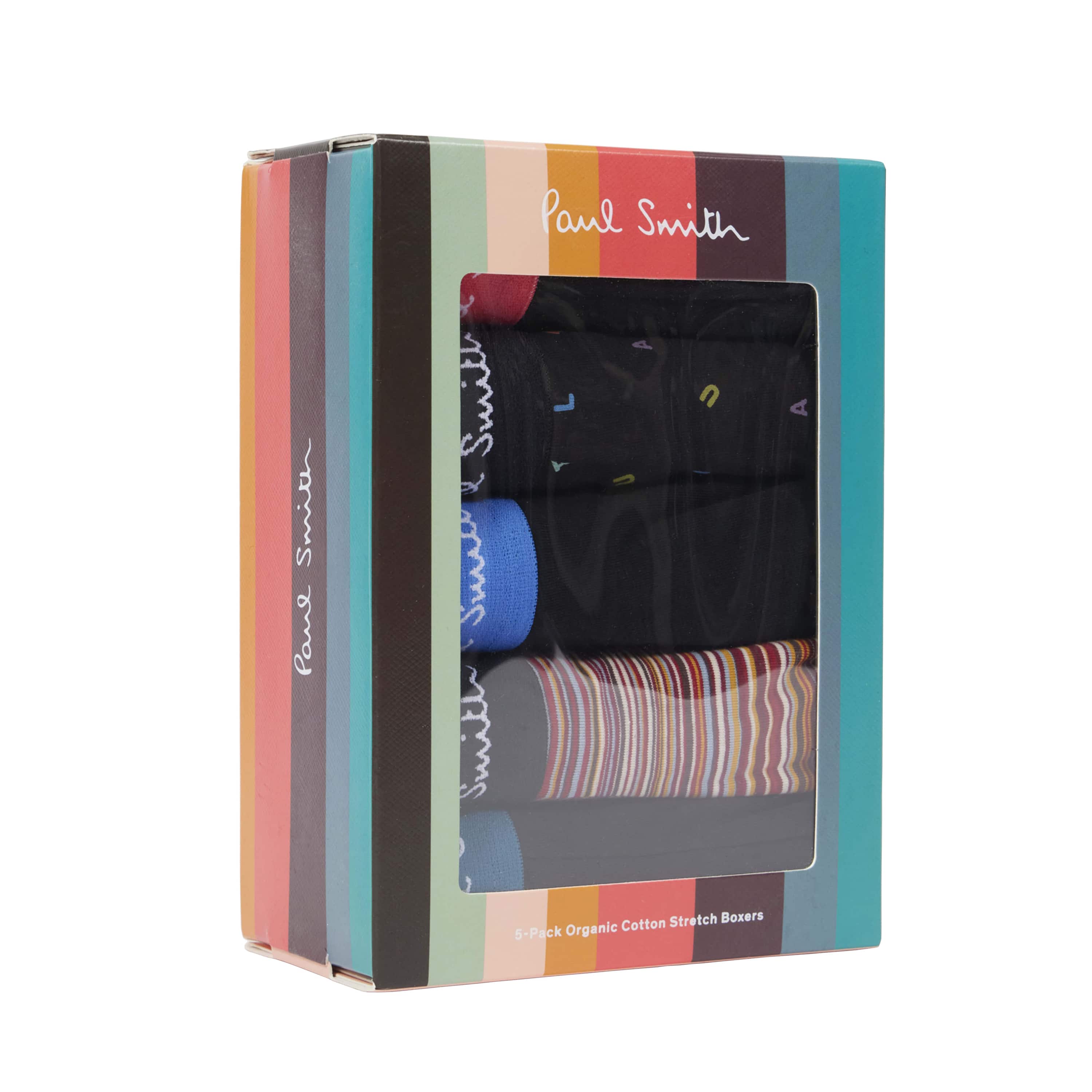 PAUL SMITH 5 PACK SIGNATURE STRIPE MIXED TRUNKS