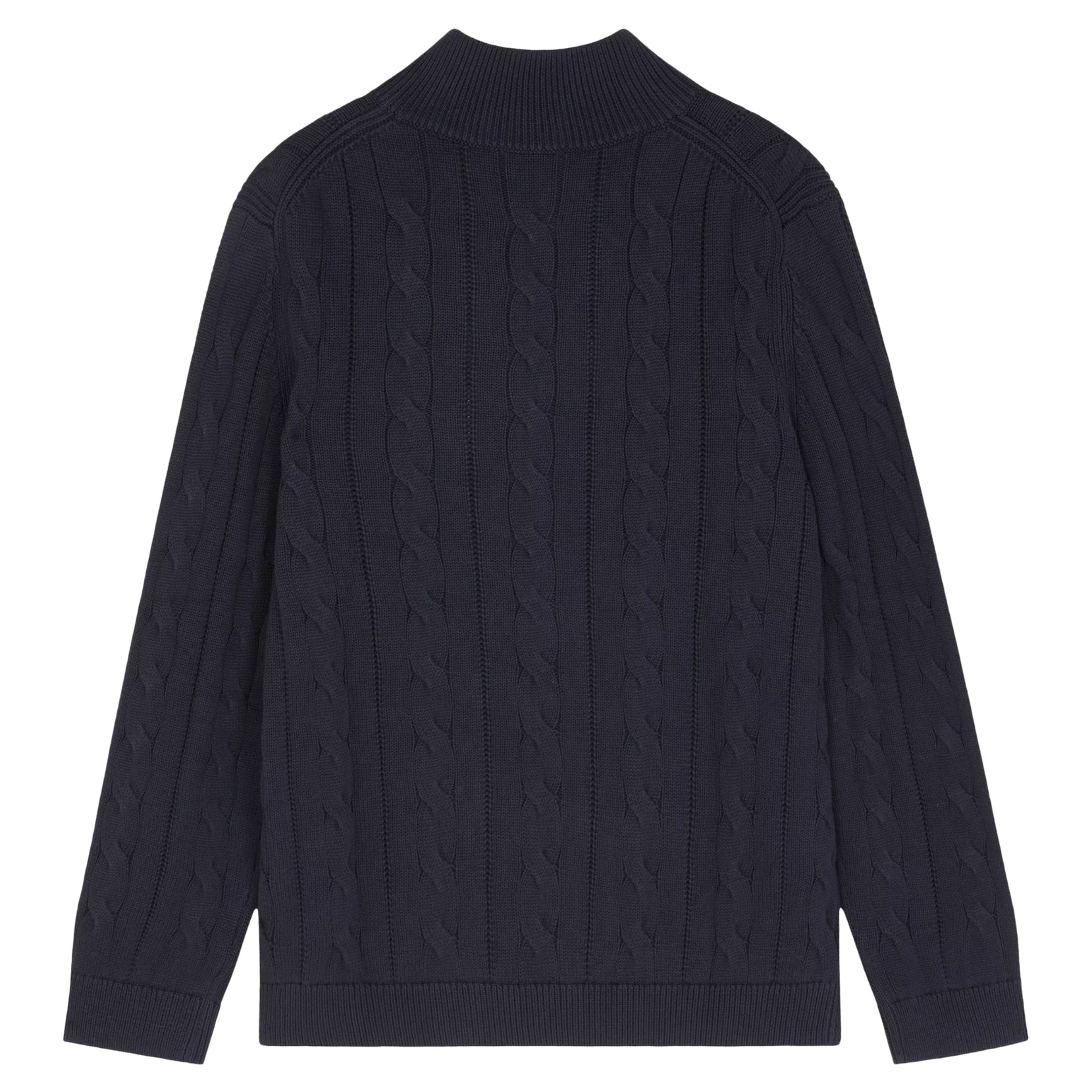 PAUL SMITH CABLE KNIT ZIP-NECK JUMPER