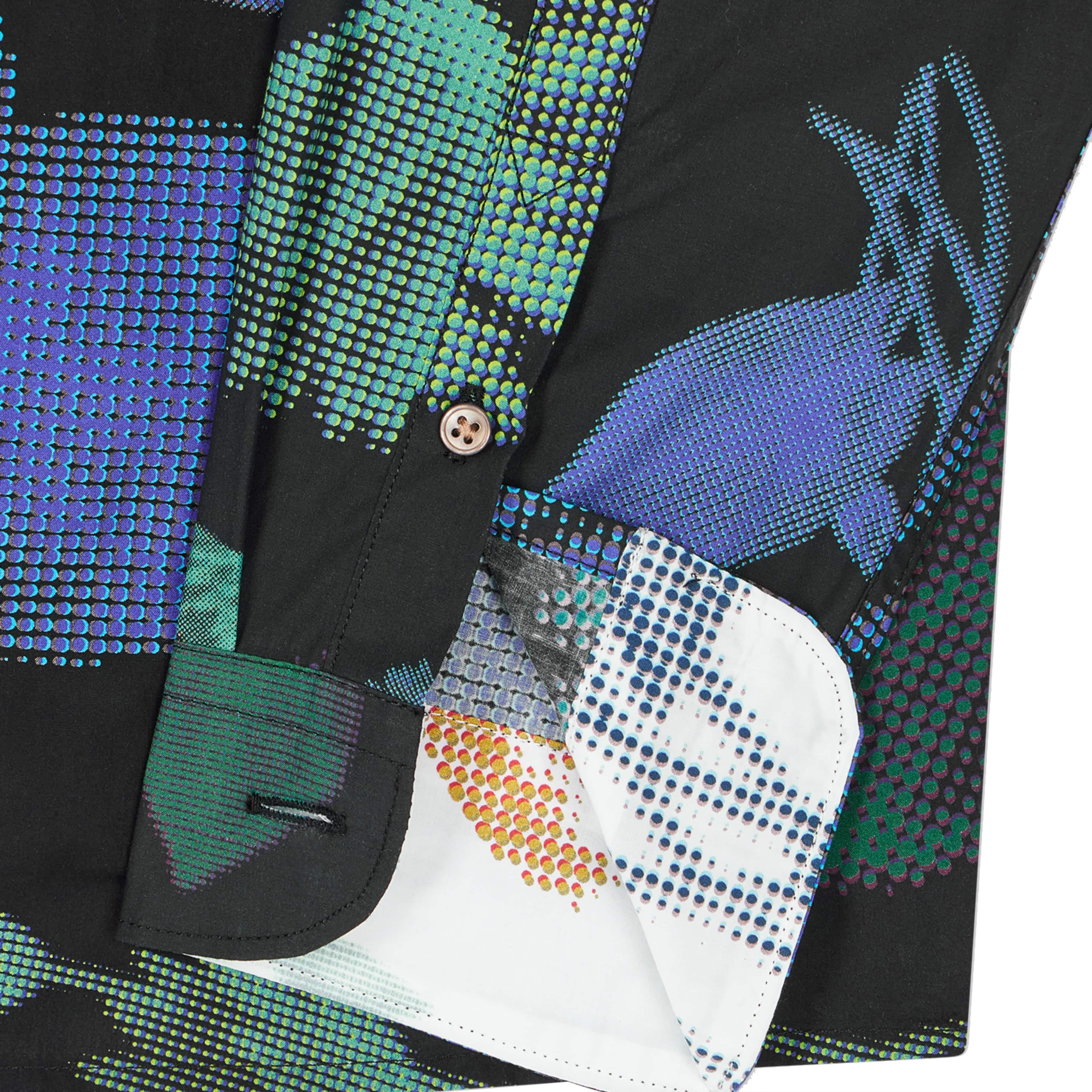 PAUL SMITH HALF TONE FLORAL LONG-SLEEVE SHIRT