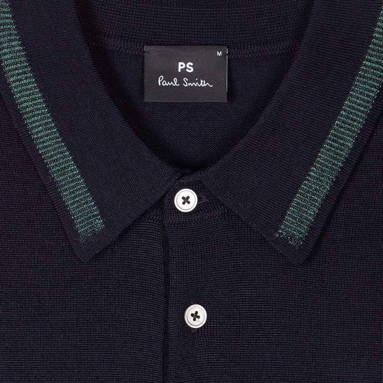 PAUL SMITH MERINO WOOL POLO SHIRT