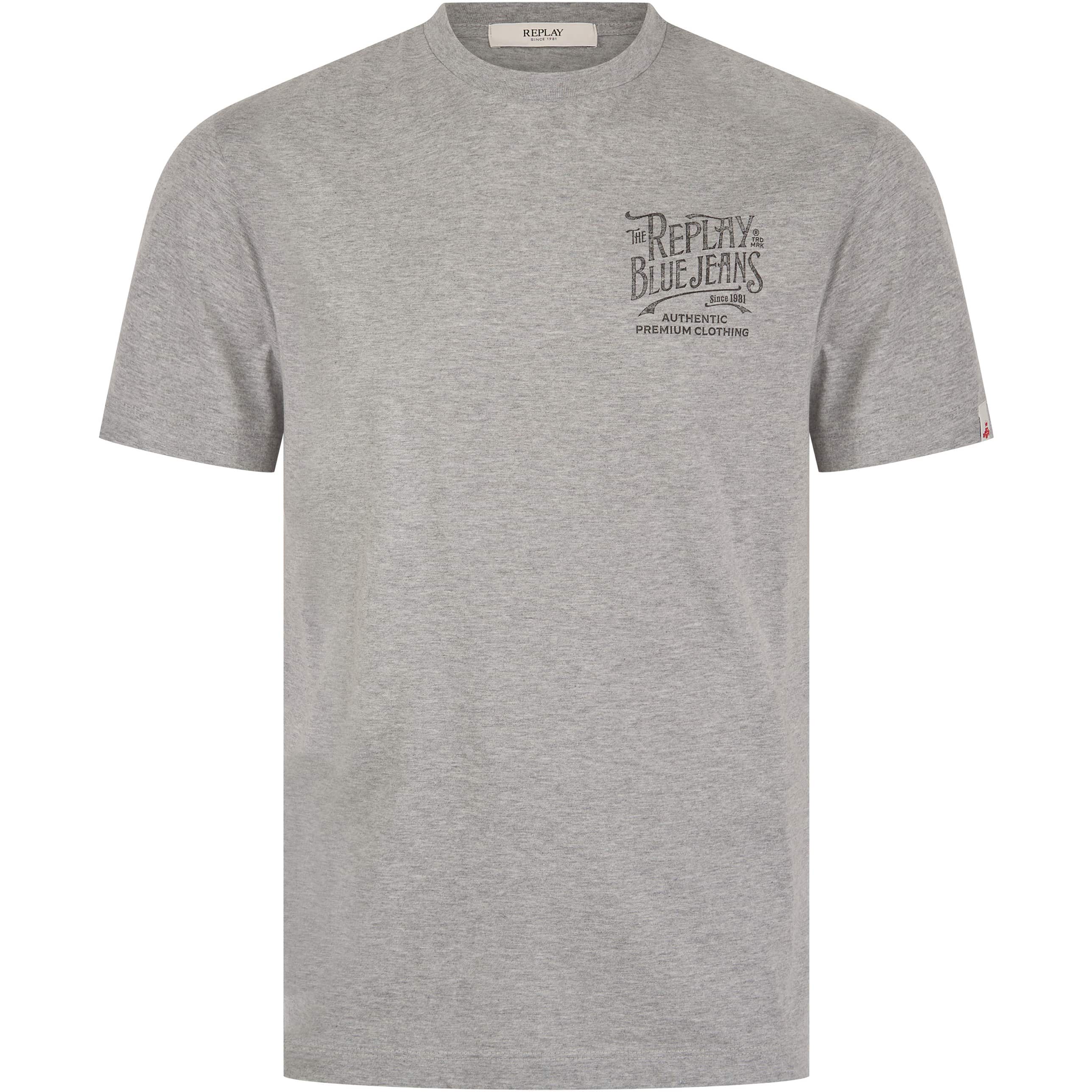 REPLAY DISTRESSED LETTERING T-SHIRT