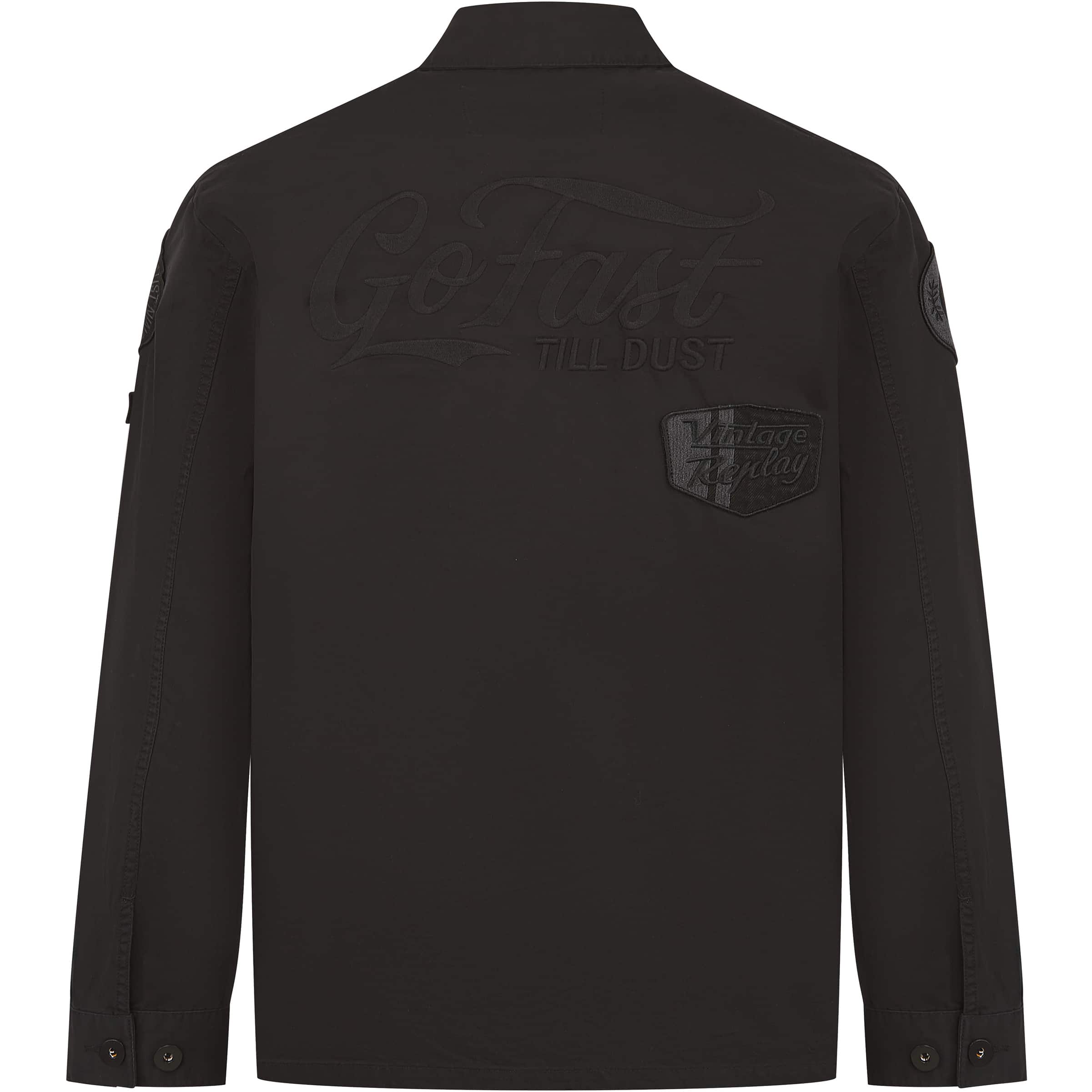 REPLAY REGULAR FIT PATCH OVERSHIRT