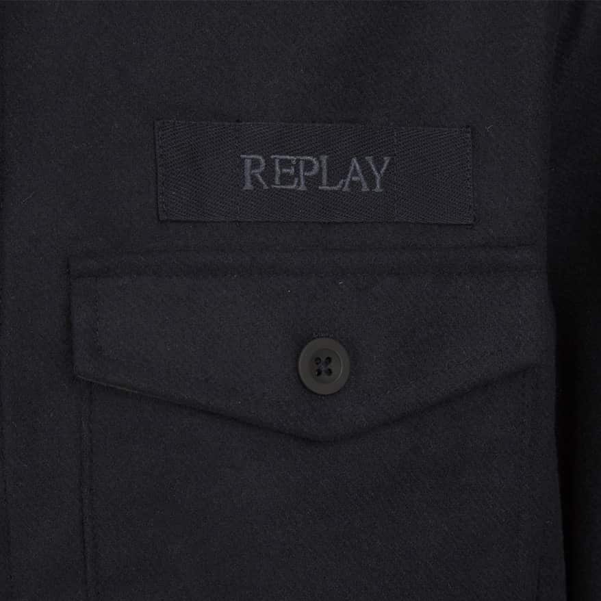REPLAY WOOL-BLEND OVERSHIRT