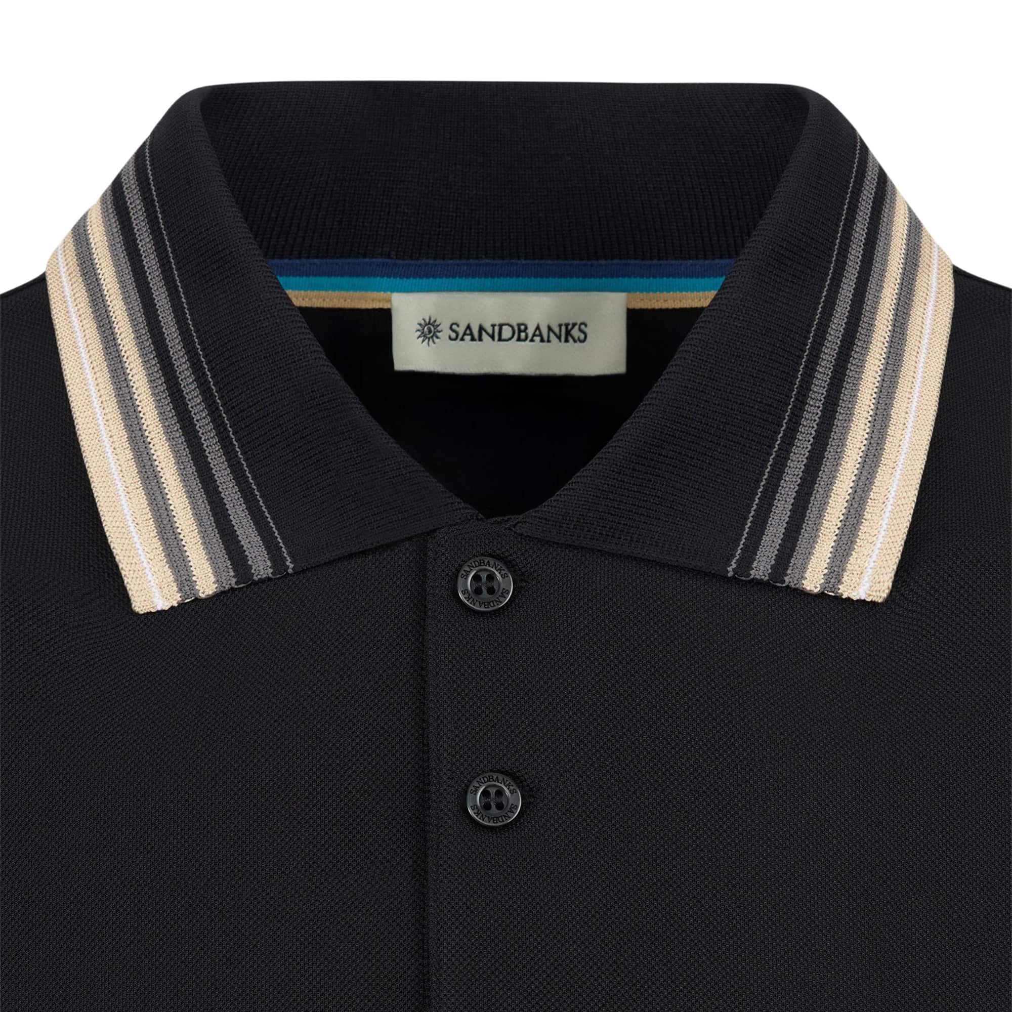 SANDBANKS GRADIENT RIB POLO SHIRT
