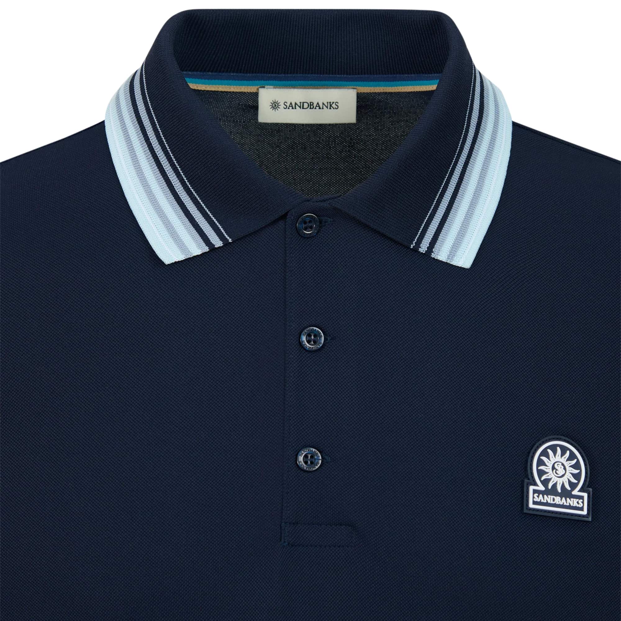 SANDBANKS GRADIENT RIB POLO SHIRT