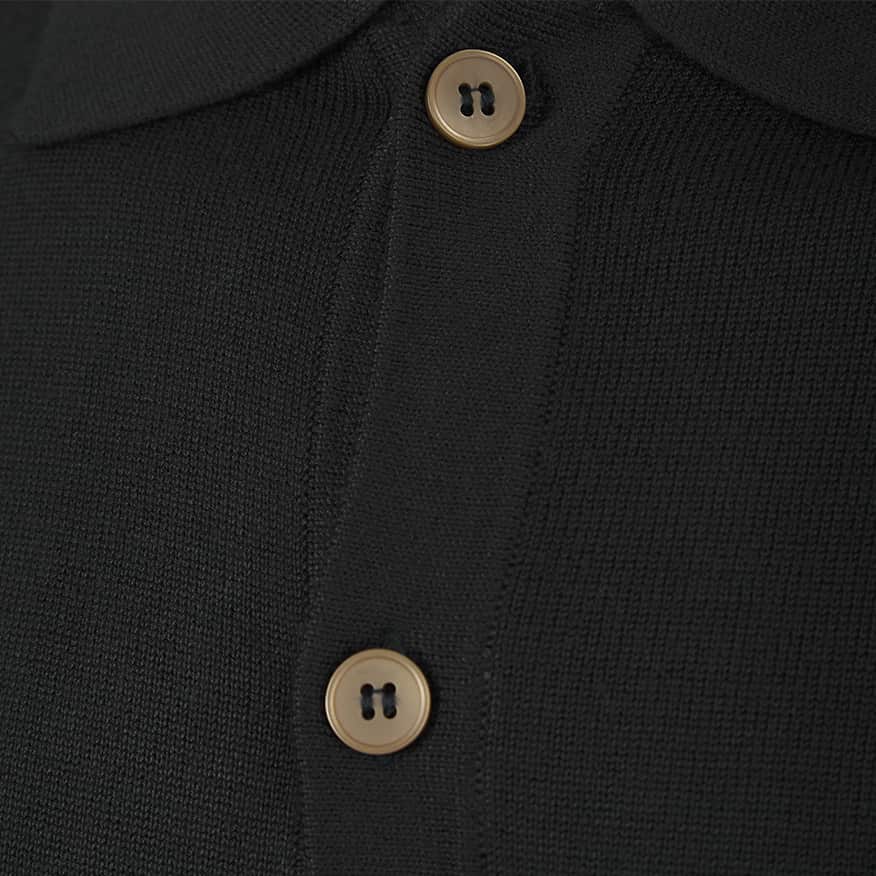 SEINSE COLLARED BUTTON KNIT CARDIGAN