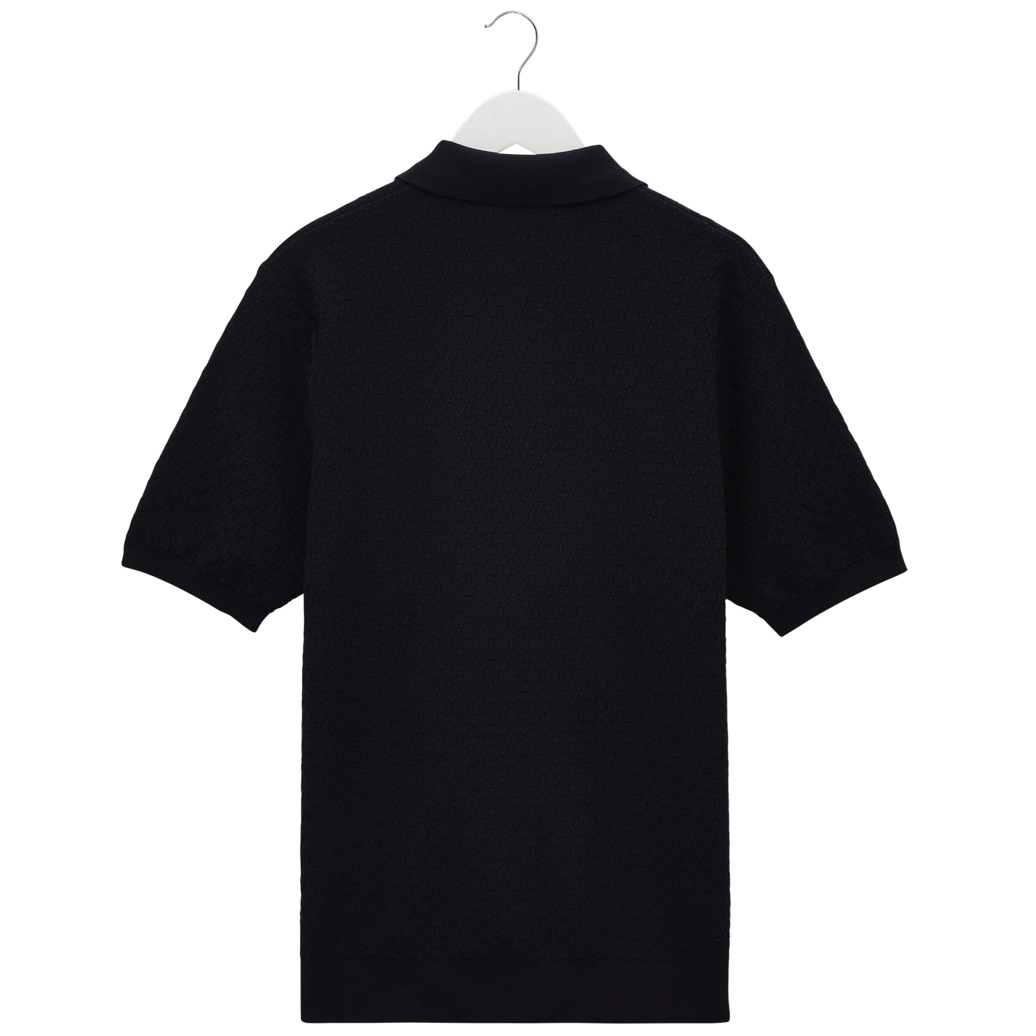 WAX LONDON NAPLES RETRO DIAMOND KNITTED POLO