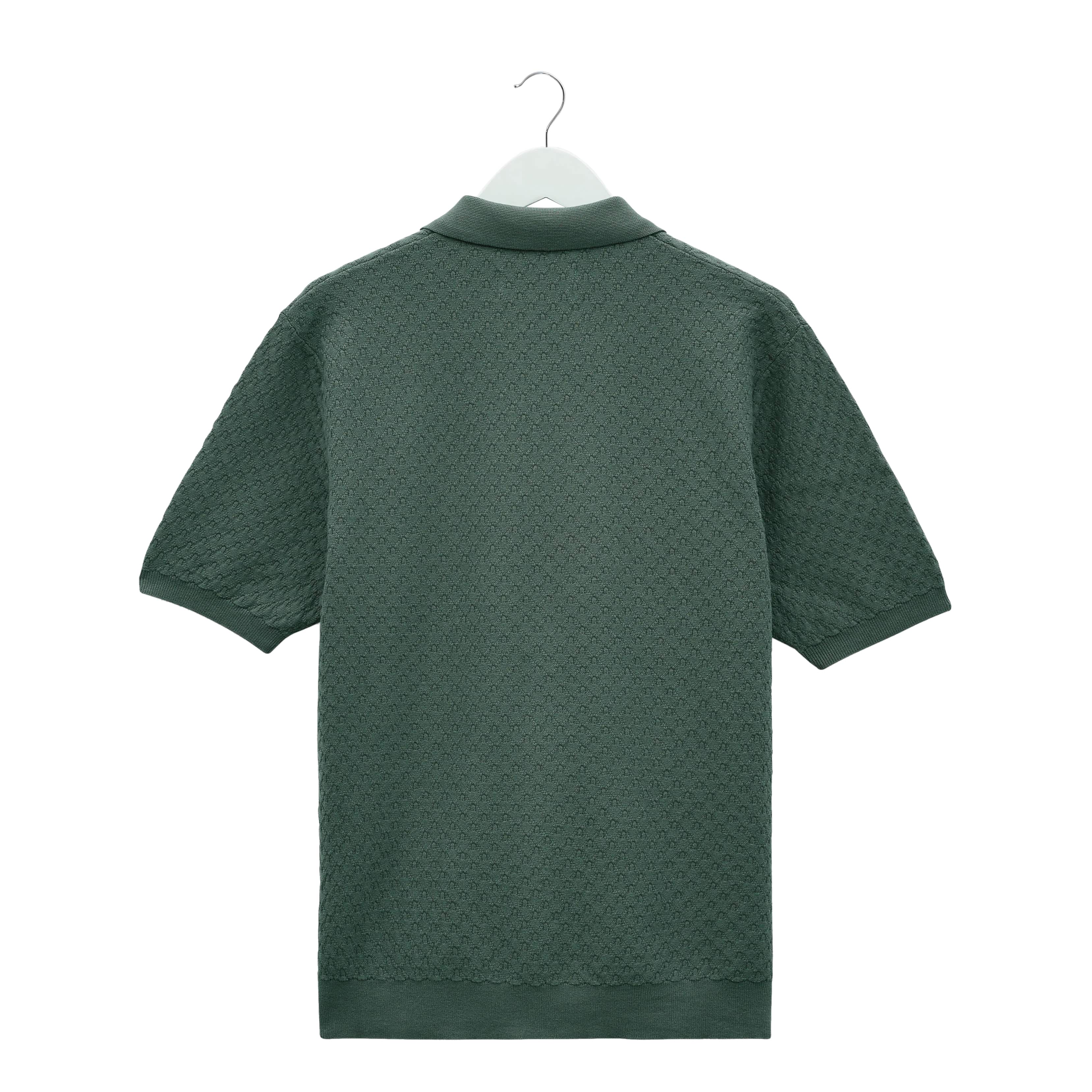 WAX LONDON NAPLES RETRO DIAMOND KNITTED POLO