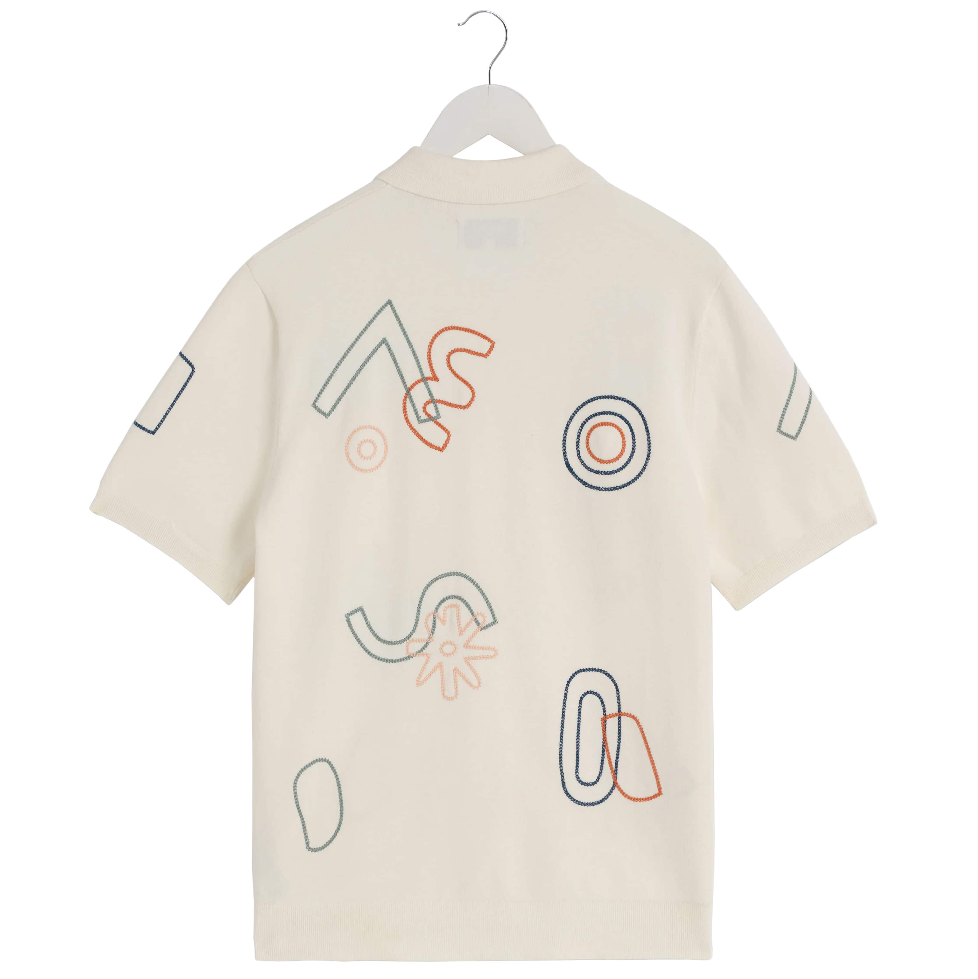 WAX LONDON TELLARO SHAPES EMBROIDERED SHIRT