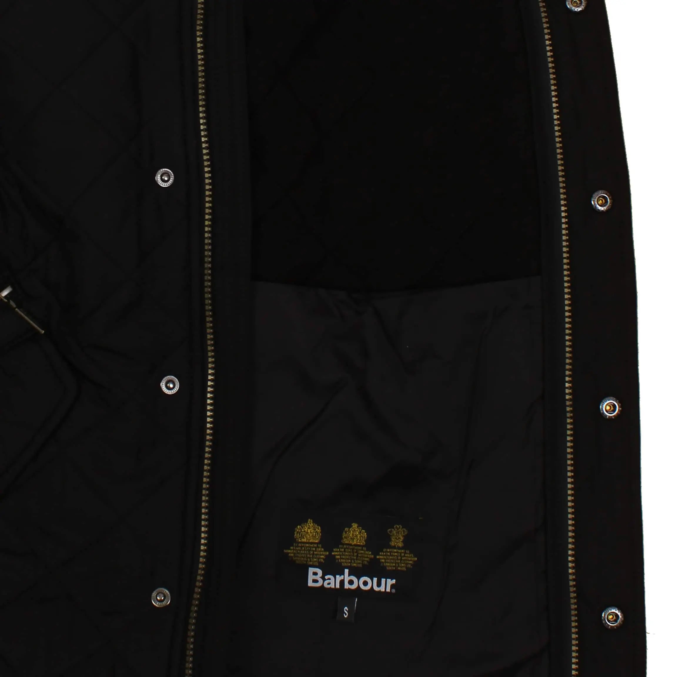 BARBOUR L/S POWELL QUILTED JACKET MQU0281 BLACK