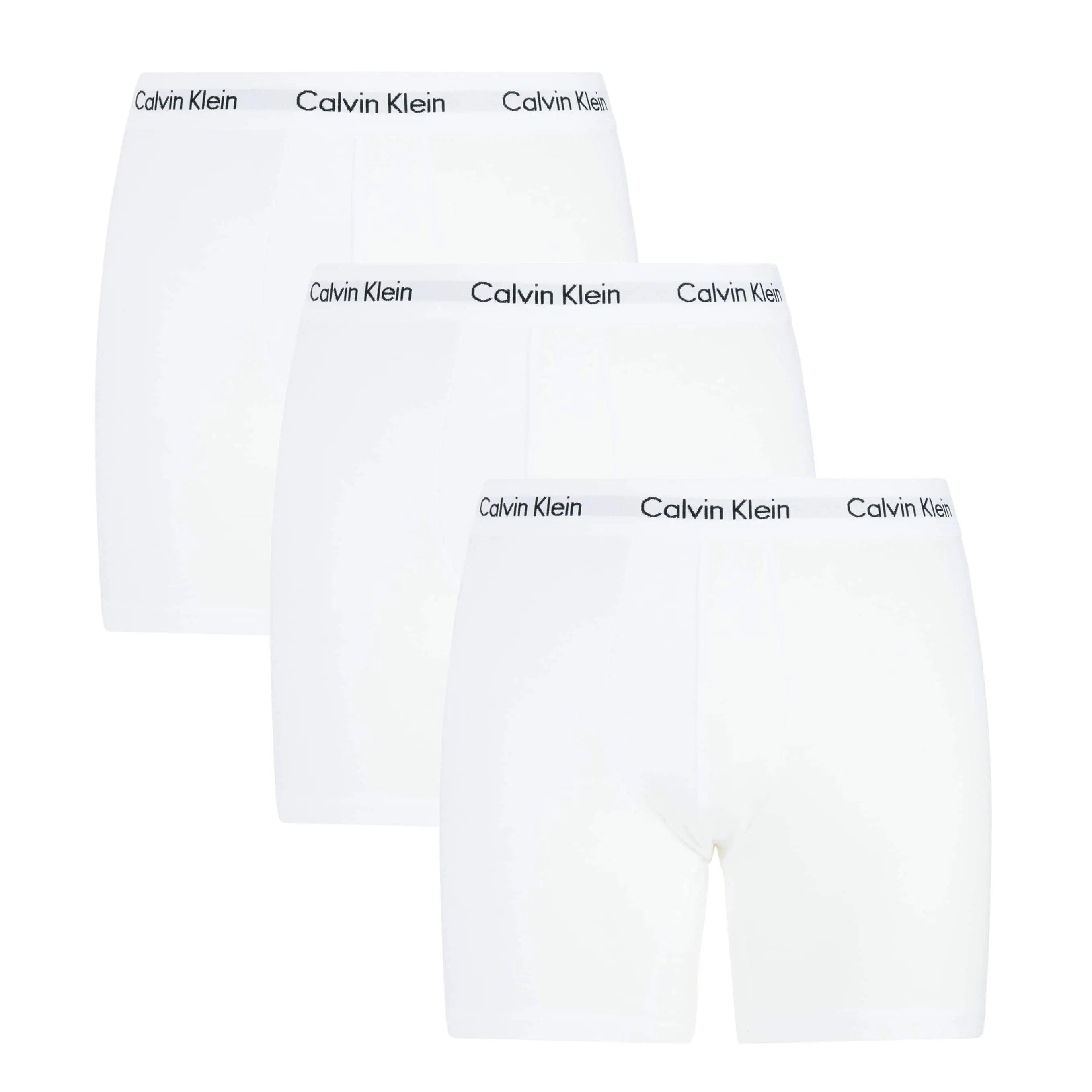 CALVIN KLEIN COTTON STRETCH 3 PACK FITTED TRUNK U2662G 100 (WHITE)