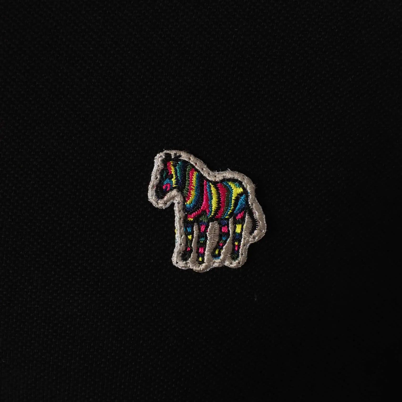 PAUL SMITH S/S ZEBRA BADGE POLO M2R/183K/AZEBRA BLACK (79)