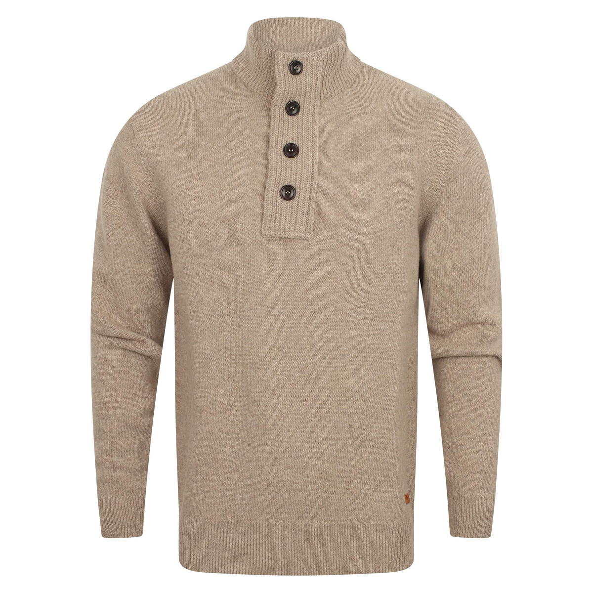 Mens half clearance button sweater