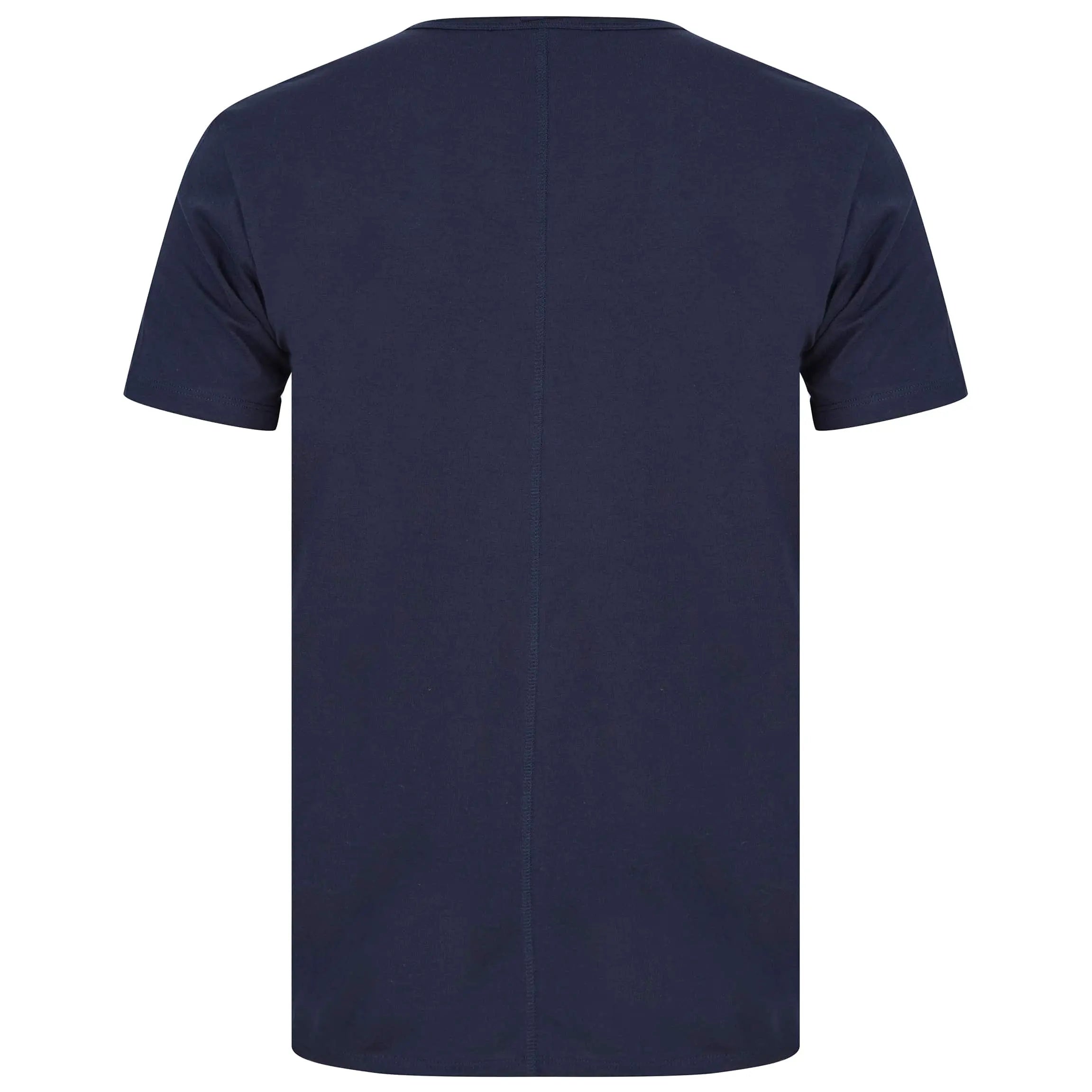 REPLAY RAW CUT V-NECK COTTON T-SHIRT M3591.000.2660 - Navy (576)