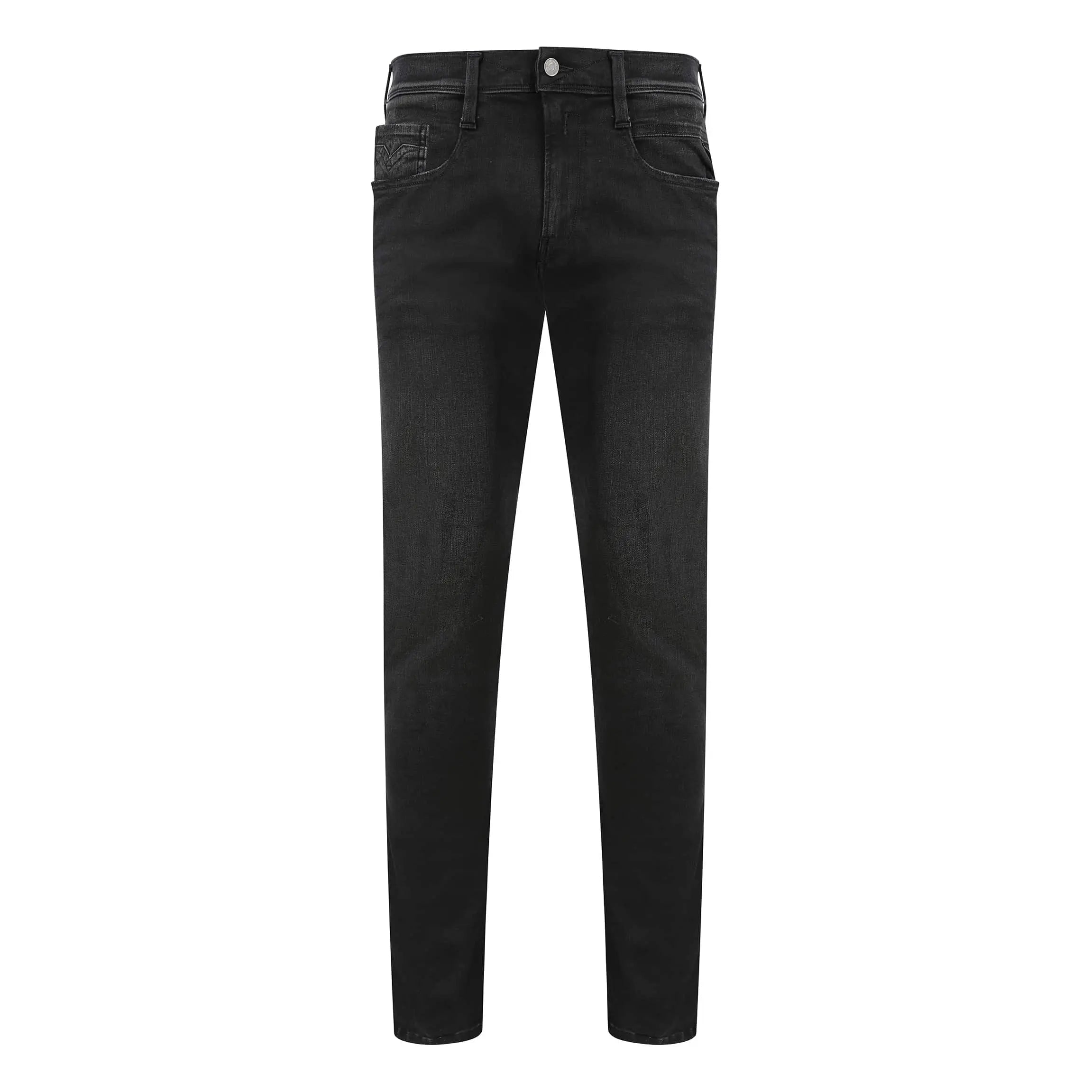 REPLAY ANBASS HYPERFLEX 5 POCKET JEAN M914 - 661 E01 098 WASHED BLACK