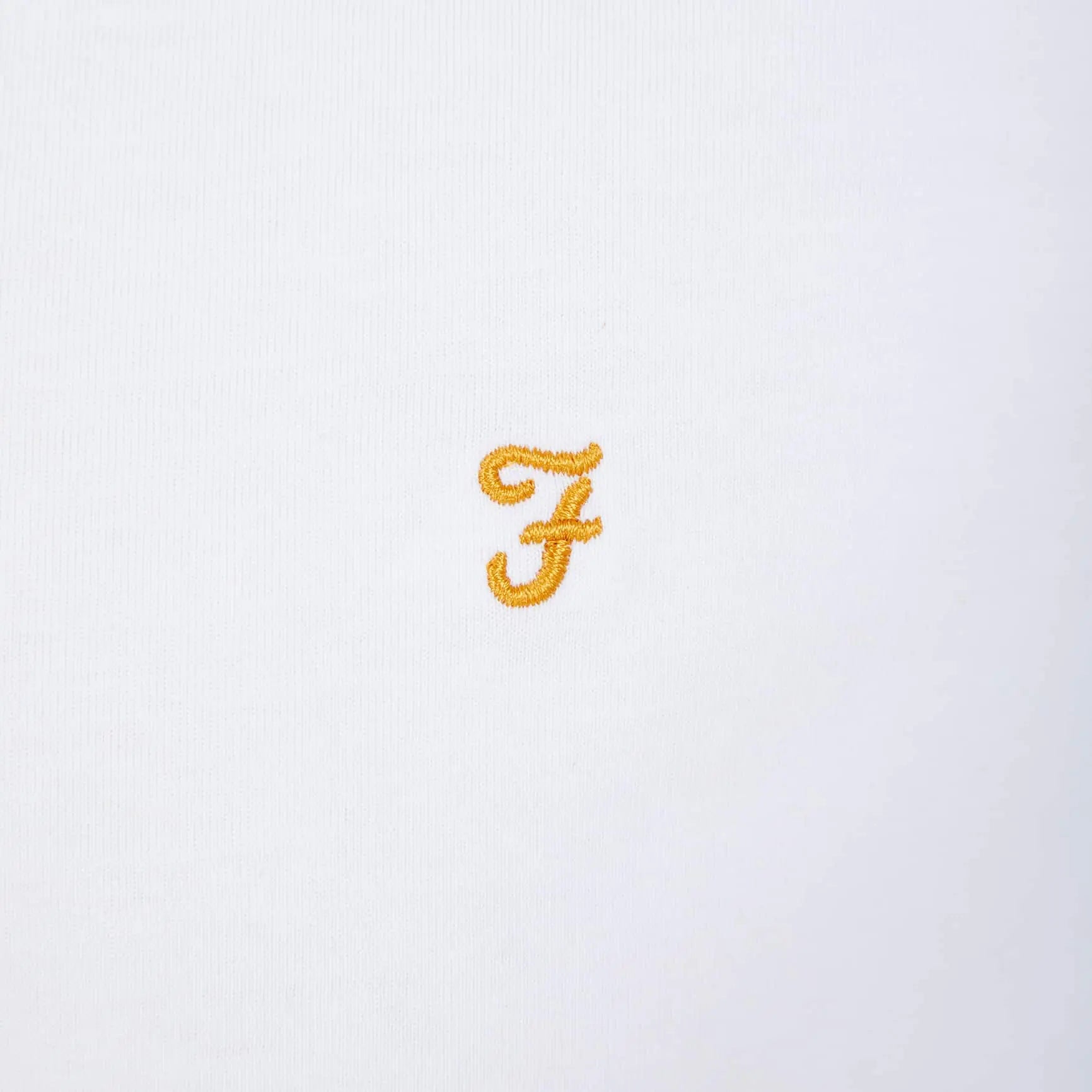 FARAH S/S DANNY LOGO BRANDED T-SHIRT F4KSB056 WHITE