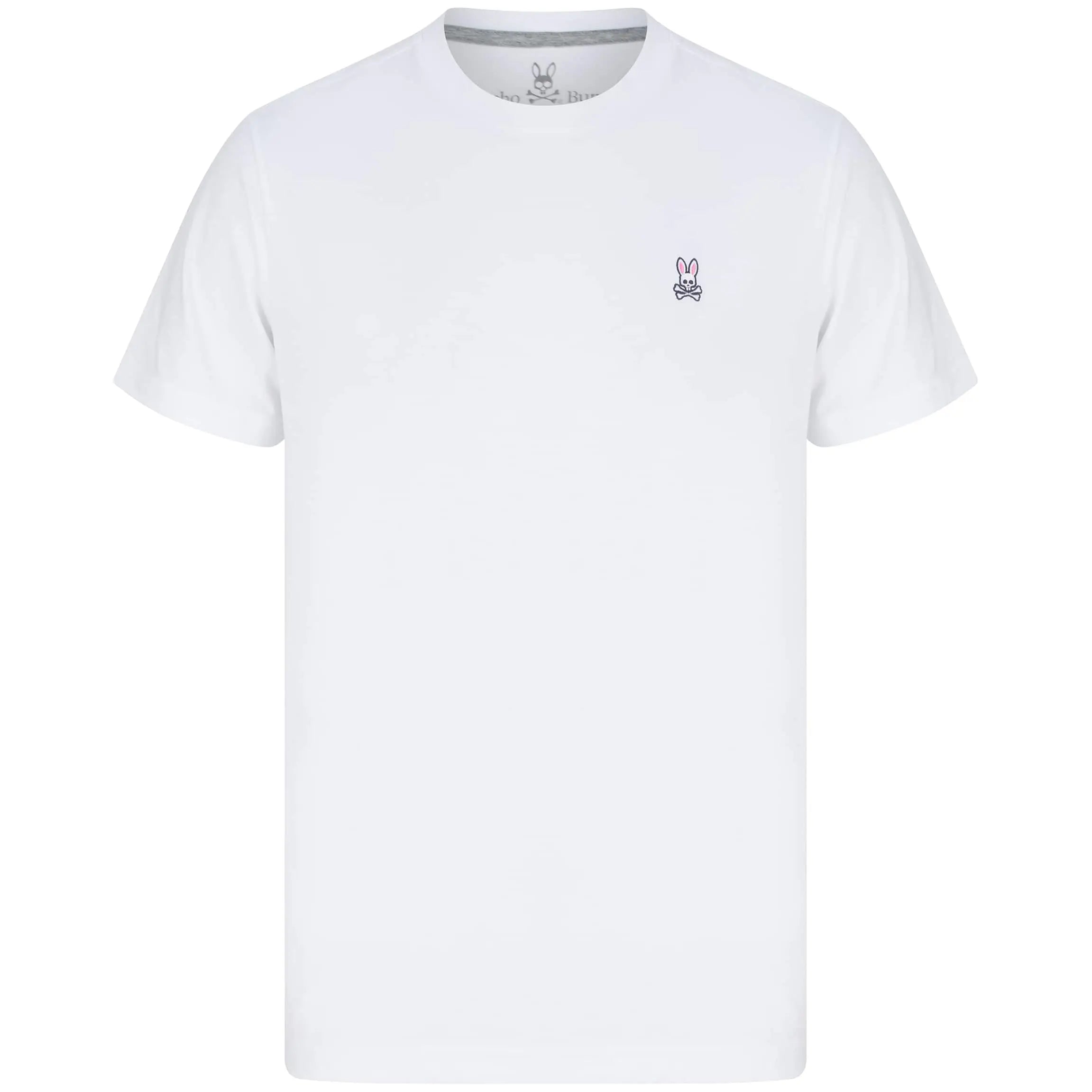 PSYCHO BUNNY LOGO BRANDED T-SHIRT B6U014CRPC WHITE