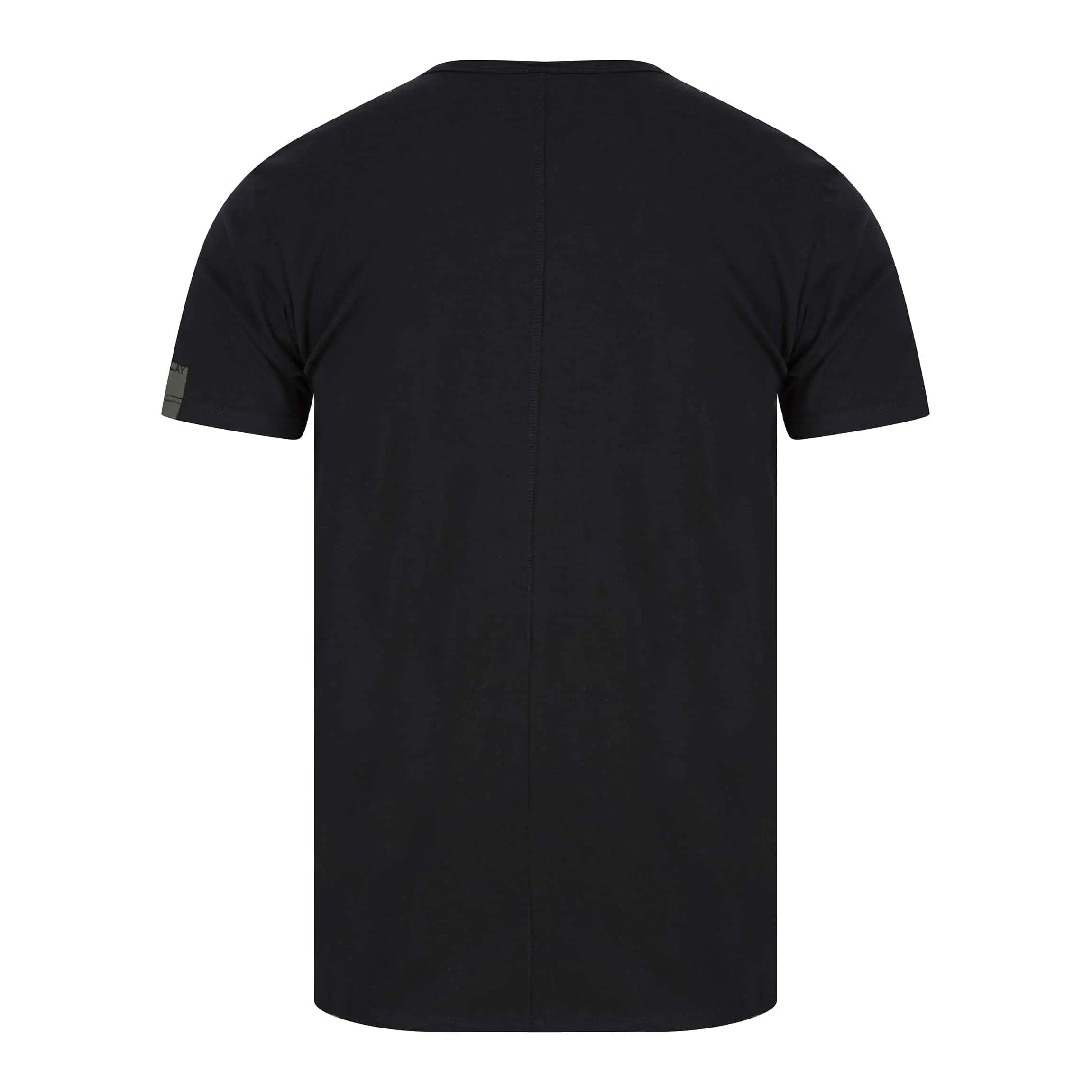 REPLAY RAW CUT V-NECK COTTON T-SHIRT M3591.000.2660 - Black (098)