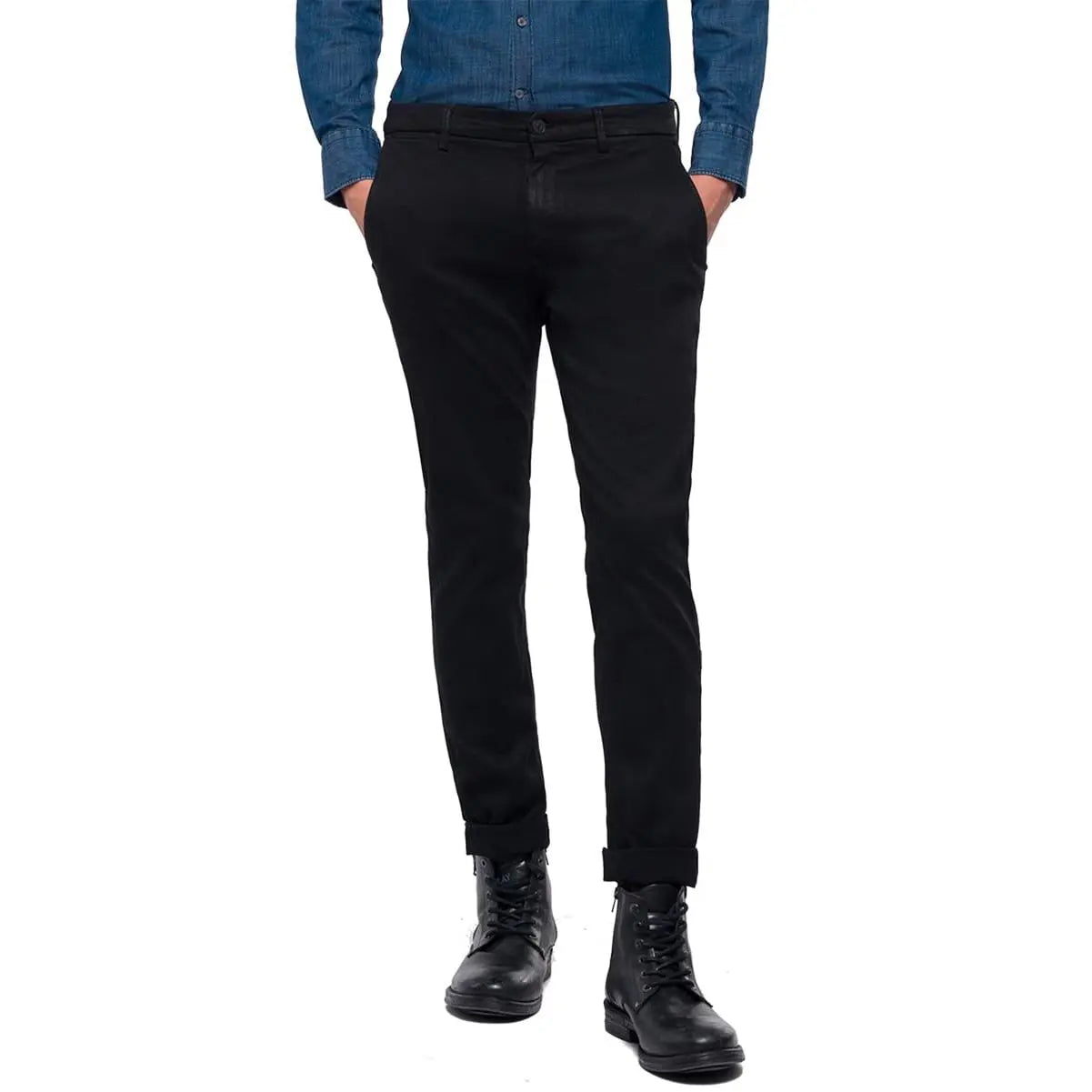 REPLAY HYPERFLEX ZEUMAR COLOR EDITION SLIM FIT CHINOS