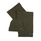 BARBOUR CARLTON FLECK BEANIE & SCARF GIFT SET