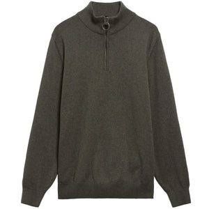 BARBOUR COTTON QUARTER-ZIP JUMPER