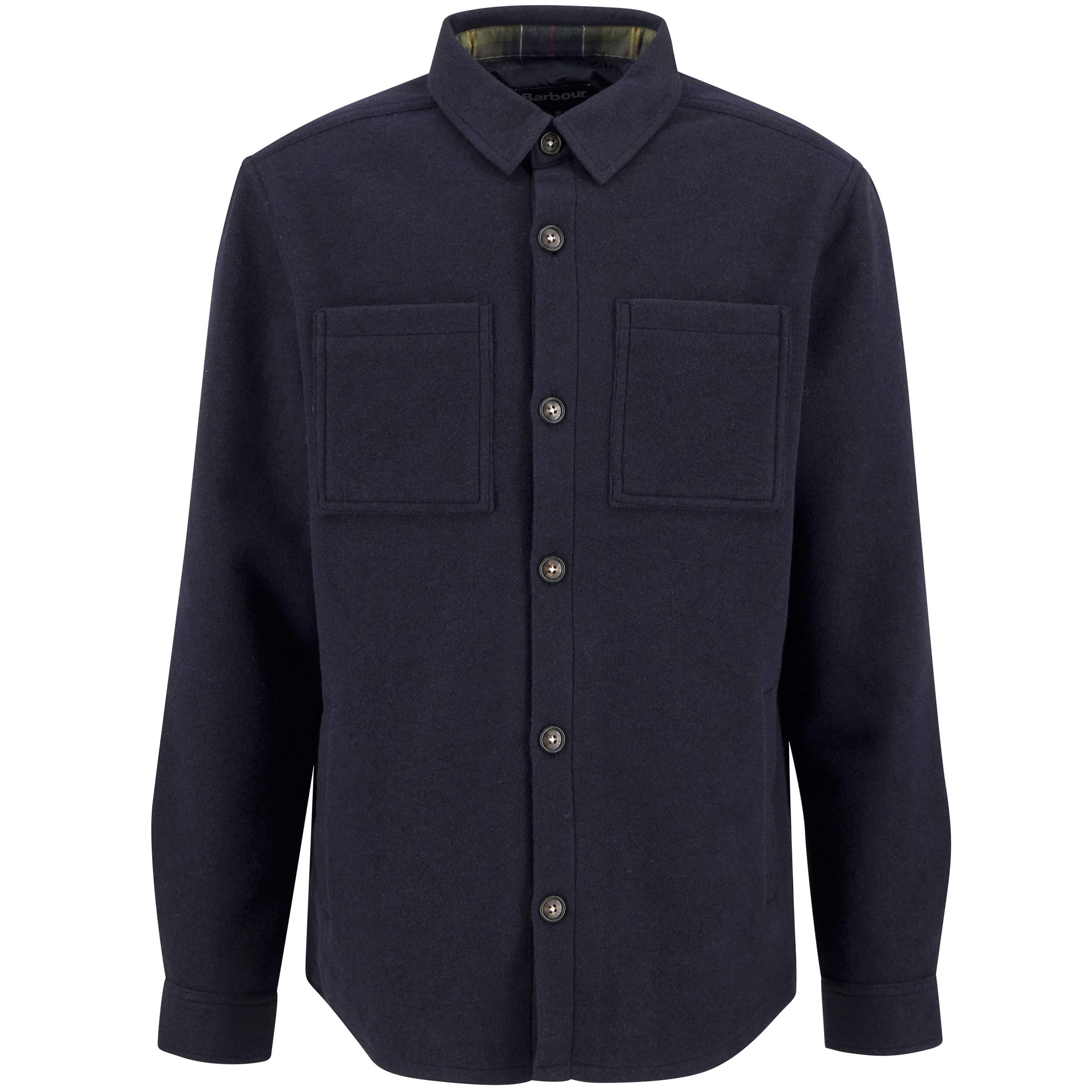 BARBOUR MARLOW TAILORED WOOL BLEND OVERSHIRT
