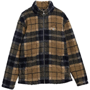 BARBOUR TARTAN ZIP THROUGH FLEECE JACKET