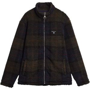 BARBOUR TARTAN ZIP THROUGH FLEECE JACKET