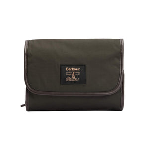 BARBOUR WAX HANGING WASHBAG