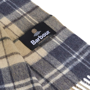 BARBOUR WOOL CASHMERE TARTAN LAMBSWOOL SCARF